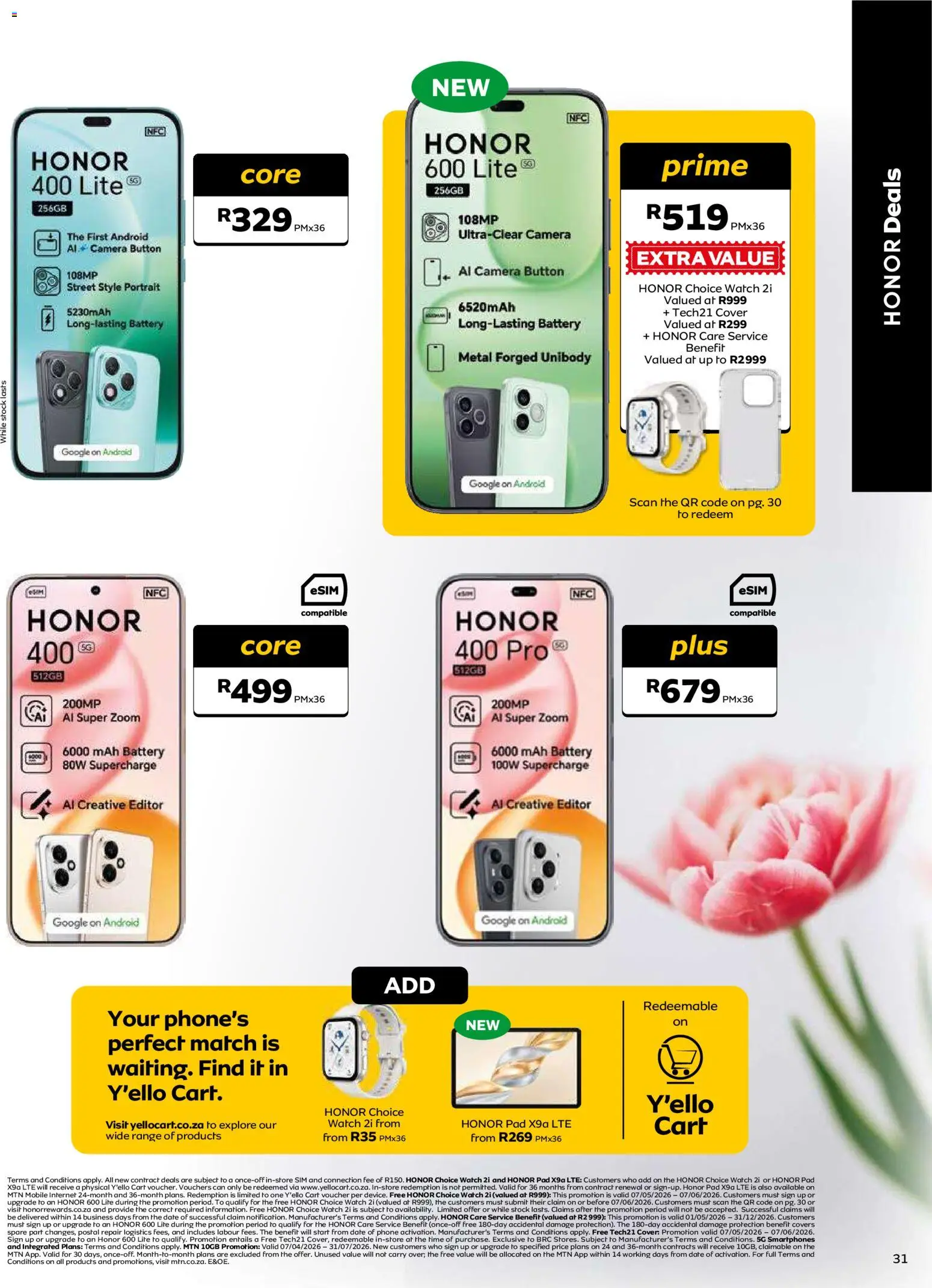 New MTN catalogue – valid from 07.05.2026 | Page: 31 | Products: Sim, Cover, Camera, Battery
