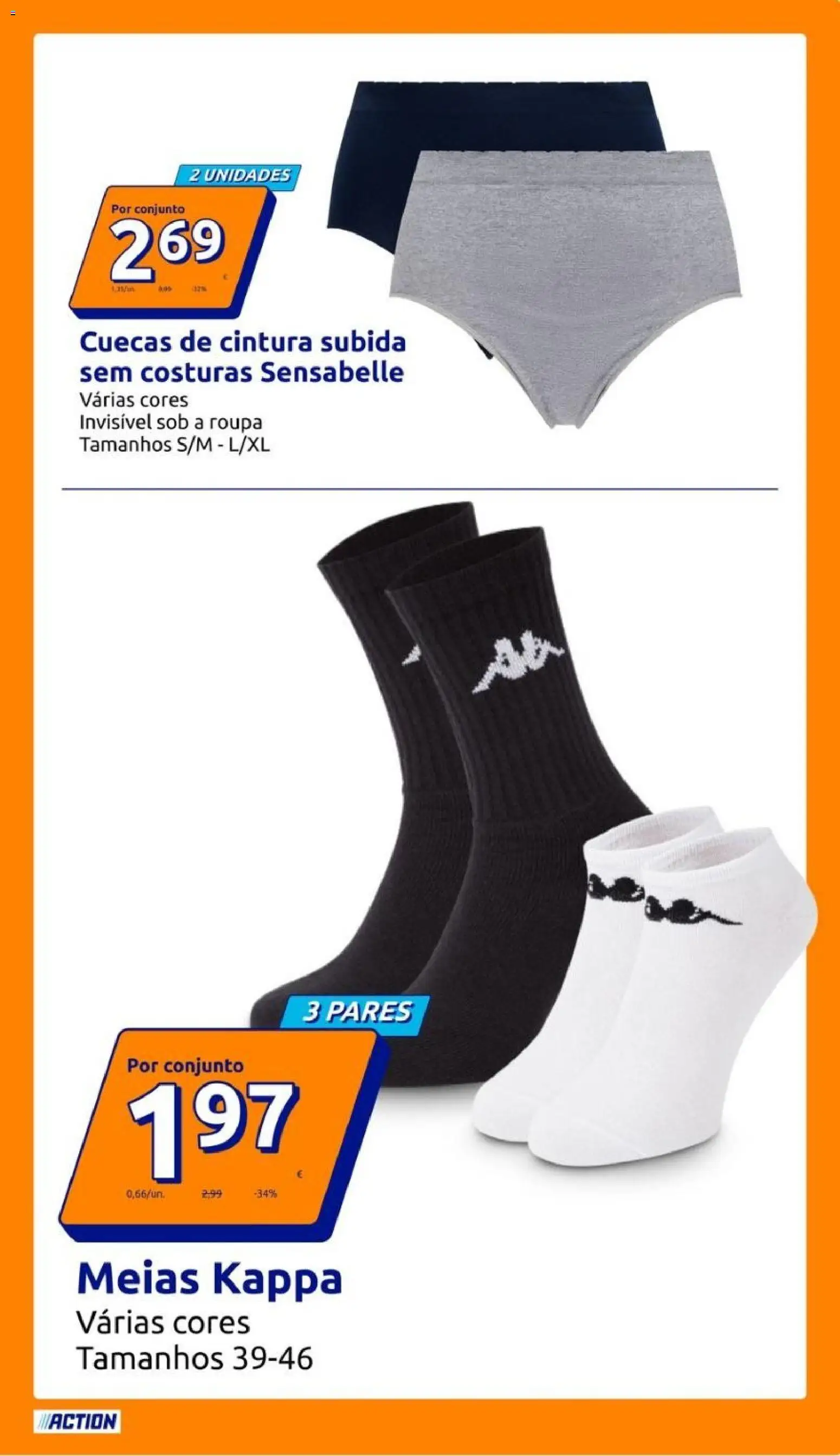 Action folheto │ válido de 19/08/2026 | Página: 9 | Produtos: Meias, Cuecas
