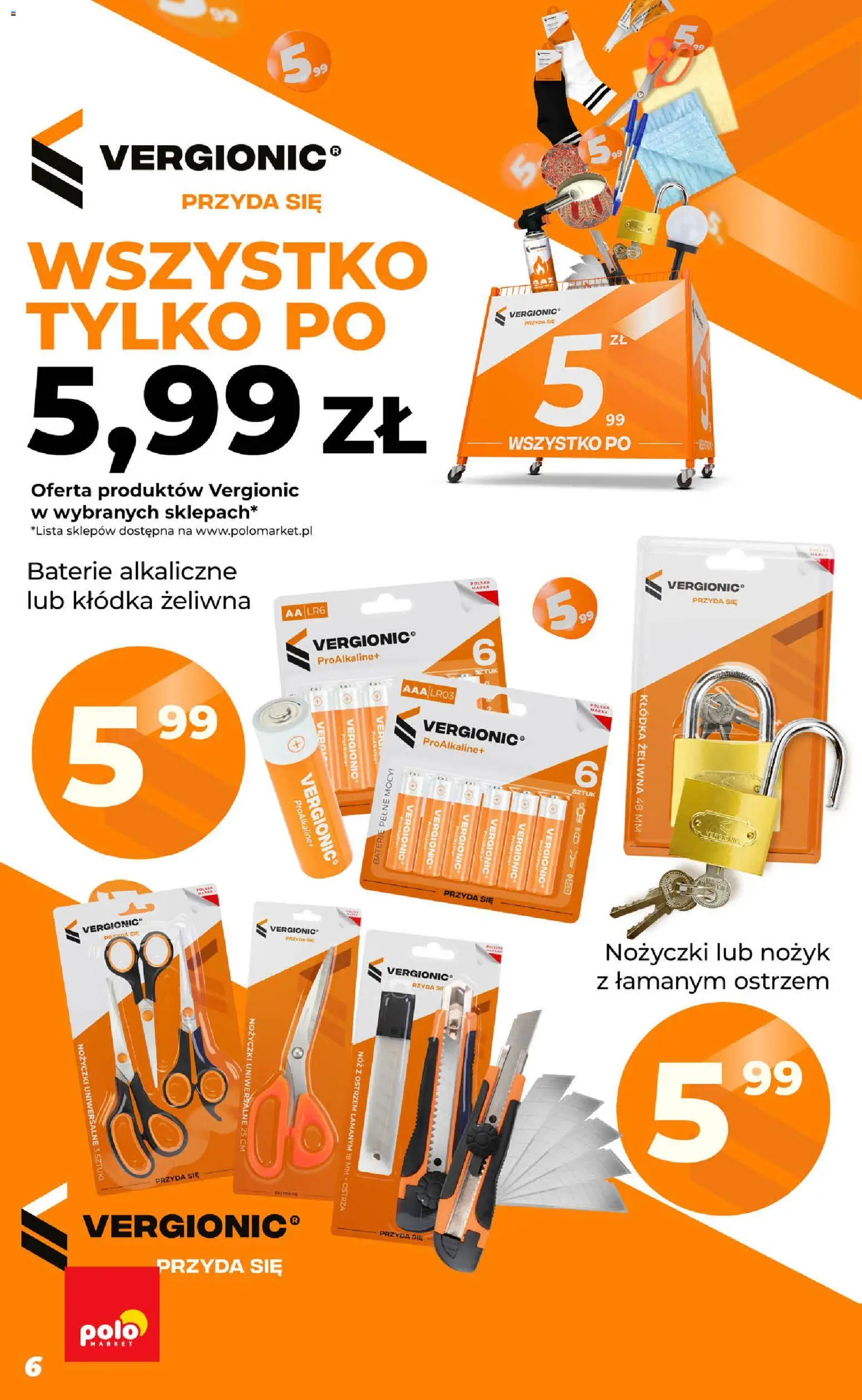 POLOmarket gazetka - Inspirujący Tydzień od 23.09.2026 | Strona: 6 | Produkty: Nożyk, Baterie