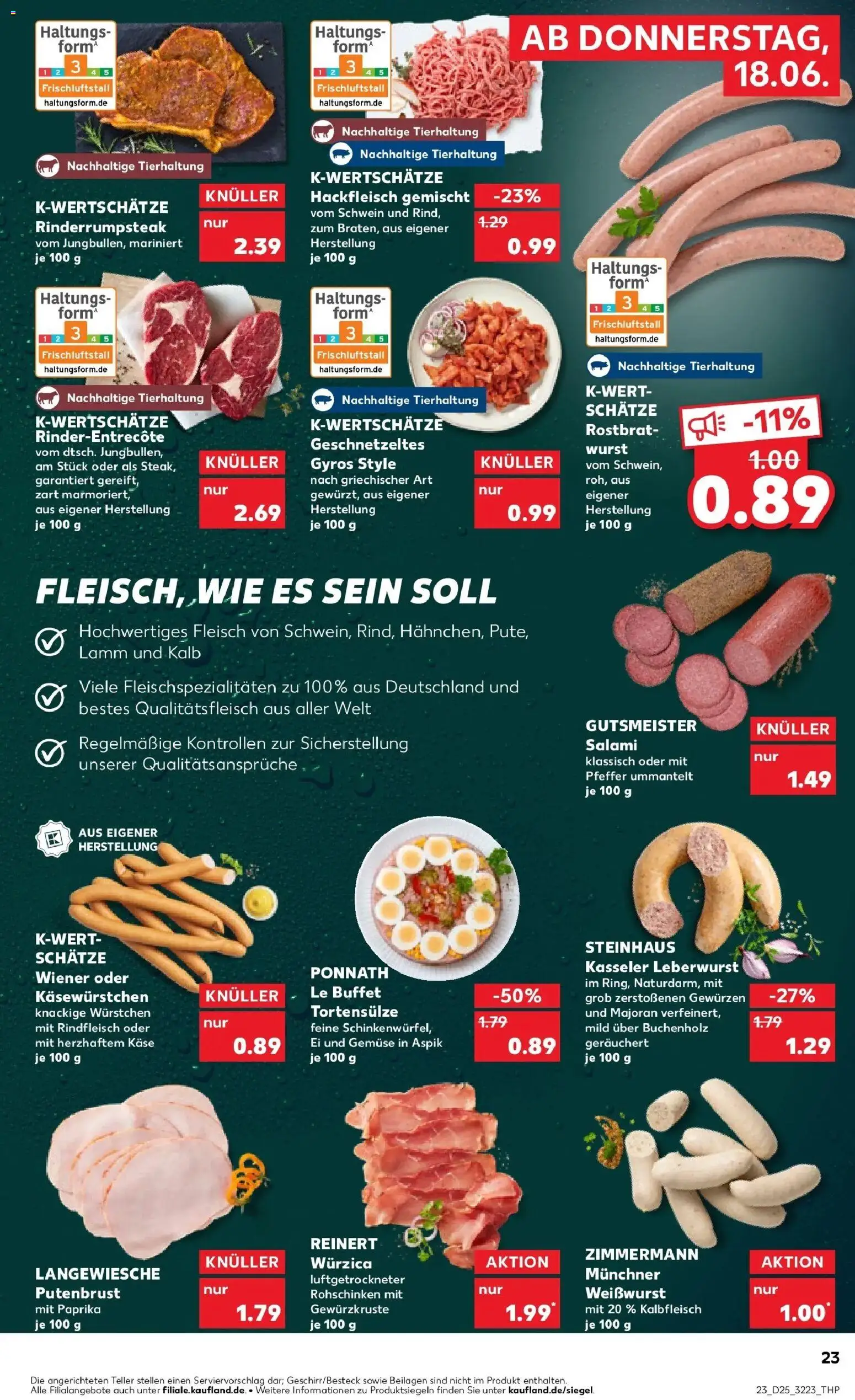 Kaufland Prospekt Neuss – gültig ab 15.06.2026 | Seite: 32 | Produkte: Weißwurst, Paprika, Wurst, Hackfleisch