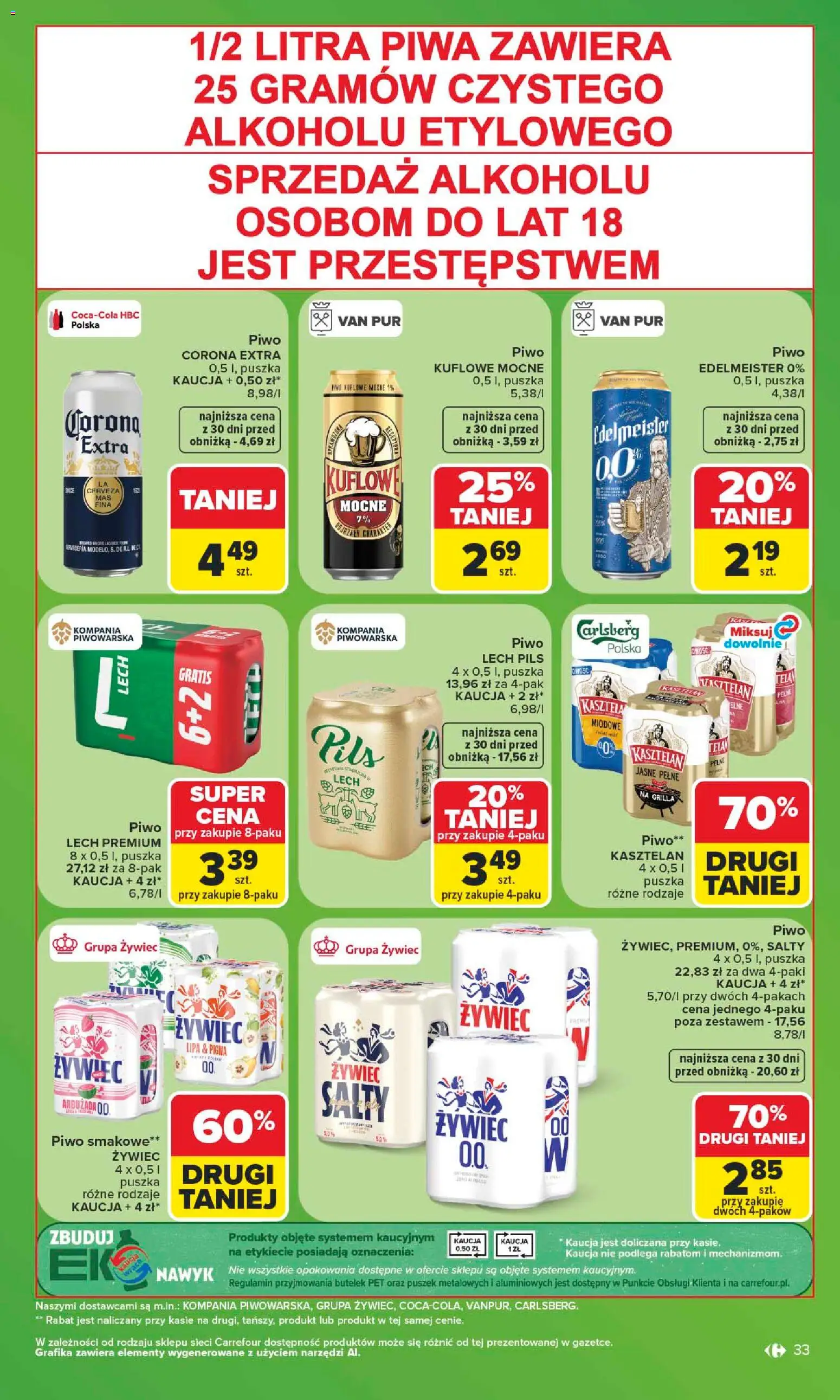 Carrefour gazetka od 06.07.2026 | Strona: 33 | Produkty: Pigwa, Piwo