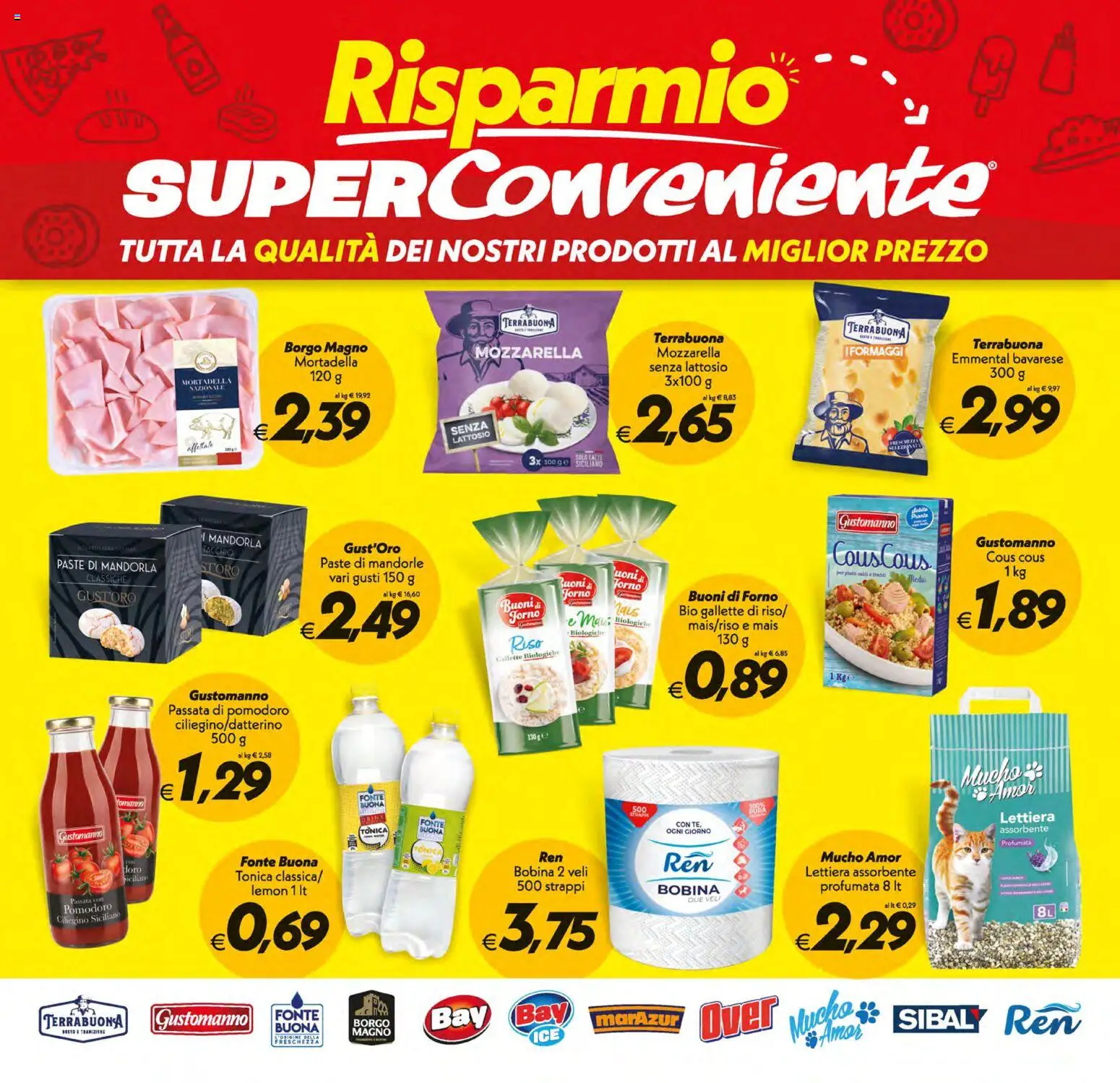 Volantino SuperConveniente del 19/06/2026 | Pagina: 22 | Prodotti: Gallette, Cous cous, Mortadella, Forno