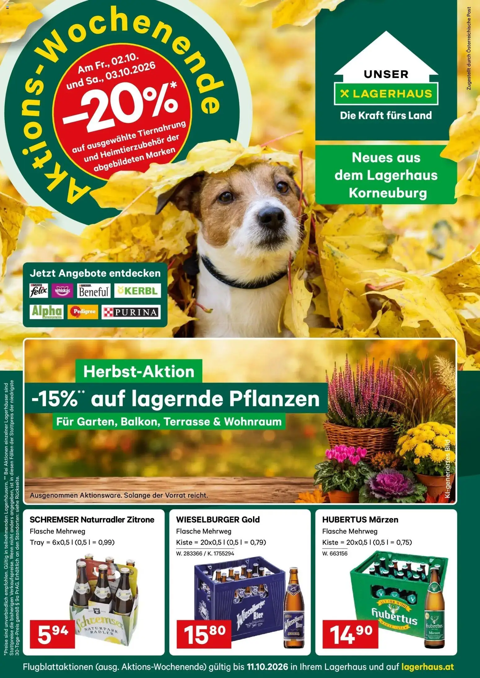Lagerhaus - Wochen Angebote gültig ab 28.09.2026 | Seite: 1 | Produkte: Zitrone, Radler, Bier