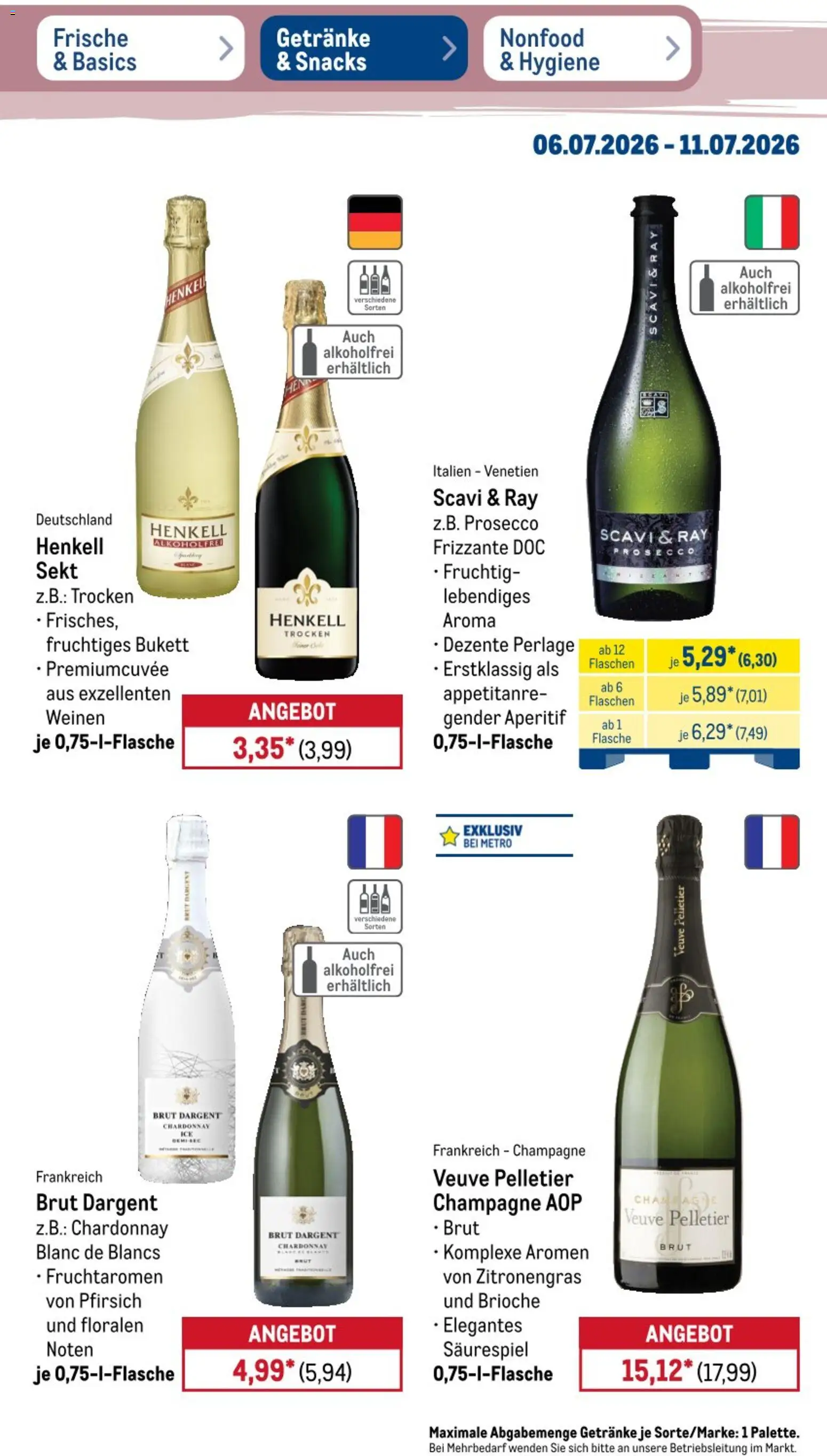 Metro Non Food & Hygiene – gültig ab 06.07.2026 | Seite: 26 | Produkte: Mühle, Rum, Himbeere, Whiskey