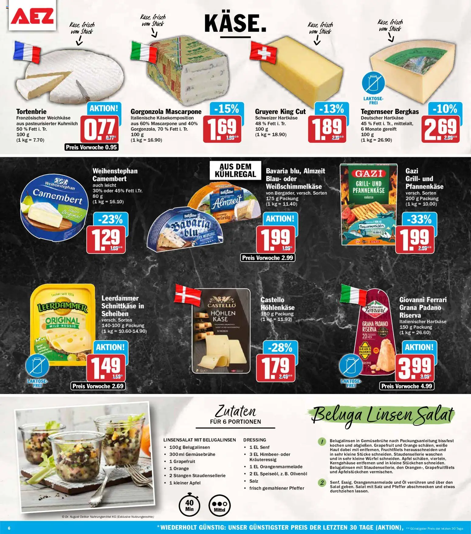 AEZ Prospekt – gültig ab 26.05.2026 | Seite: 6 | Produkte: Olivenol, Dressing, Leerdammer, Grapefruit
