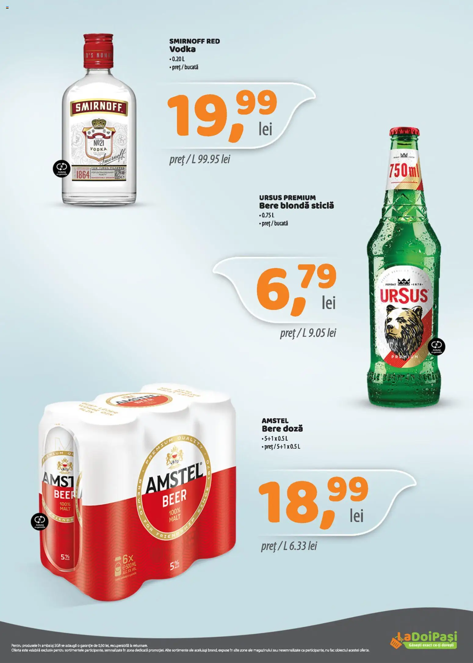 Noul catalog LaDoiPași – valabil de la 16.10.2026 | Pagină: 11 | Produse: Premium, Ursus, Bere, Vodka