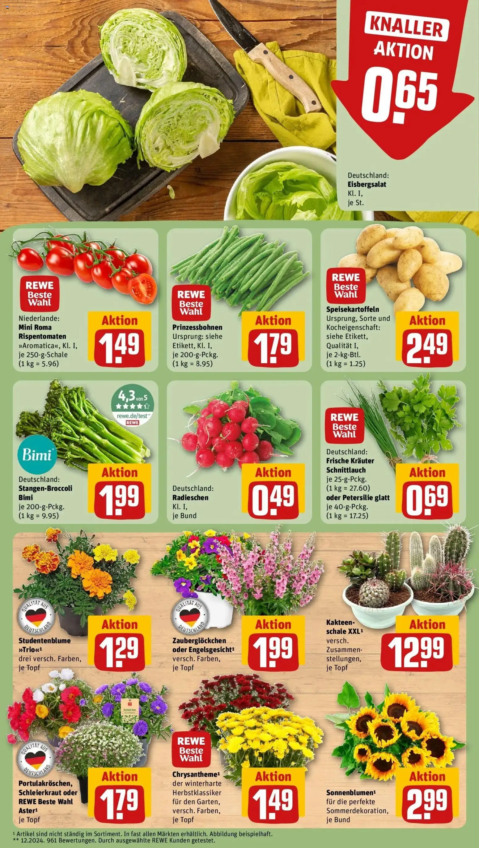Rewe Prospekt Bremen – gültig ab 05.07.2026 | Seite: 7 | Produkte: Eisbergsalat, Petersilie