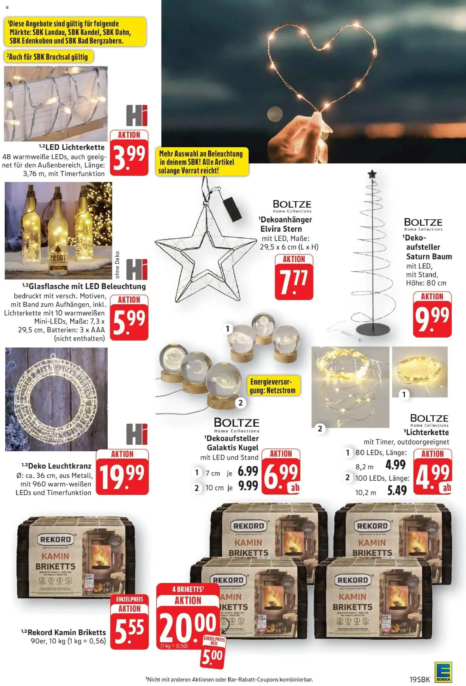 Edeka Prospekt Bruchsal (ab 19.10.2026) » Angebote Online | Seite: 21 | Produkte: Kamin, Batterien, Bad