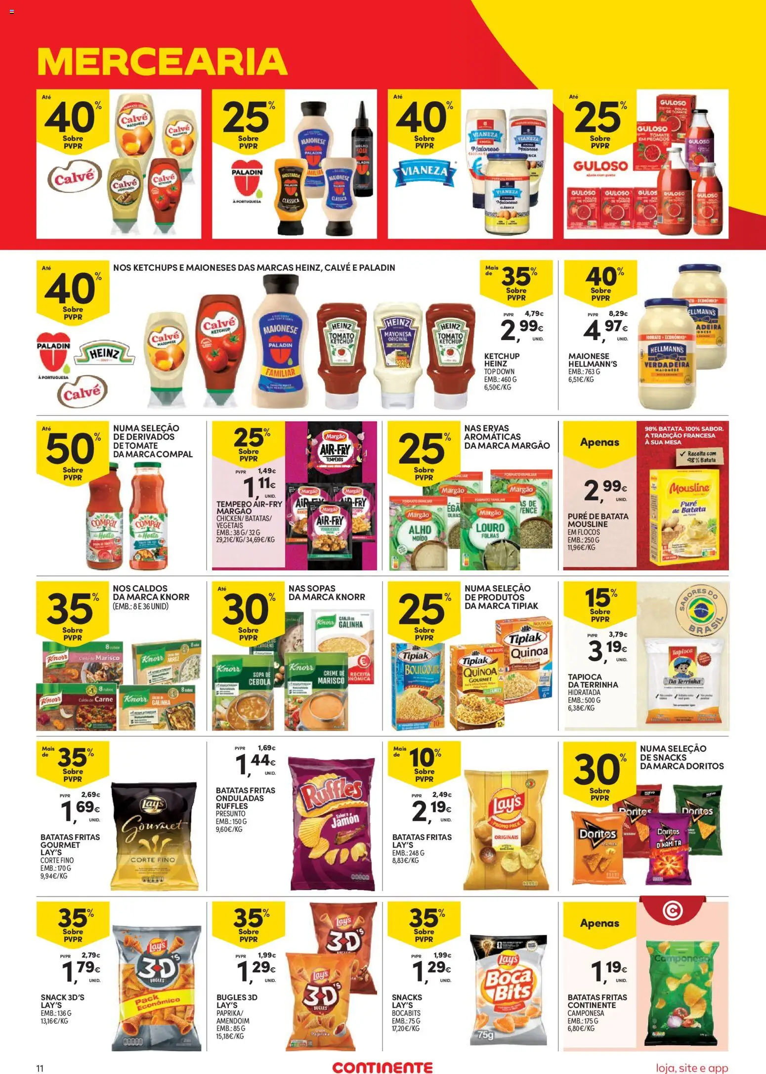 Continente Semanal Continente Bom Dia │ válido de 15/09/2026 | Página: 11 | Produtos: Mercearia, Knorr, Cebola, Alho