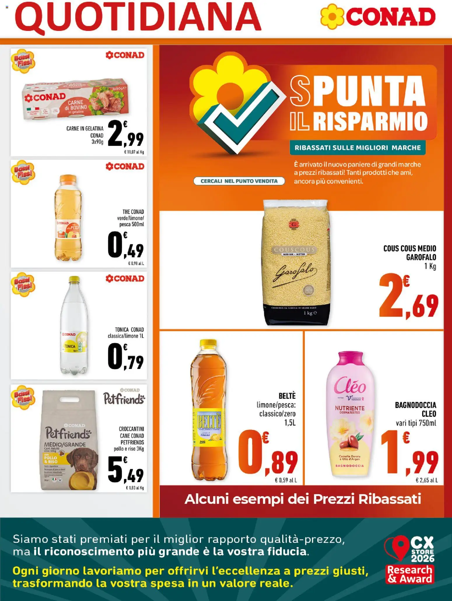 Volantino Conad del 20.05.2026 | Pagina: 9 | Prodotti: Bovino, Limone, Olio, Pesca