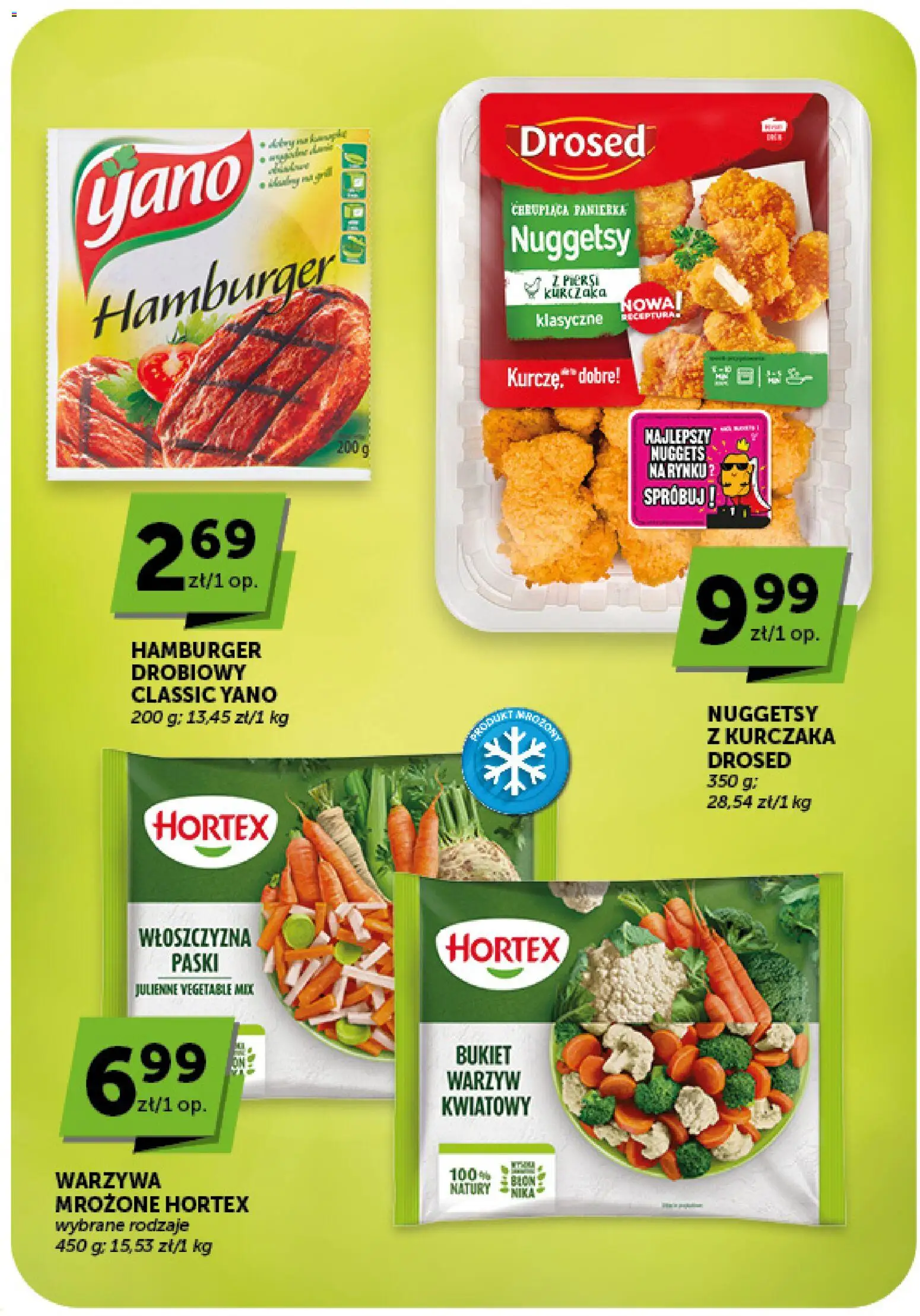 Euro Sklep gazetka - Market od 09.07.2026 | Strona: 24 | Produkty: Piersi, Hamburger, Nuggets, Warzywa