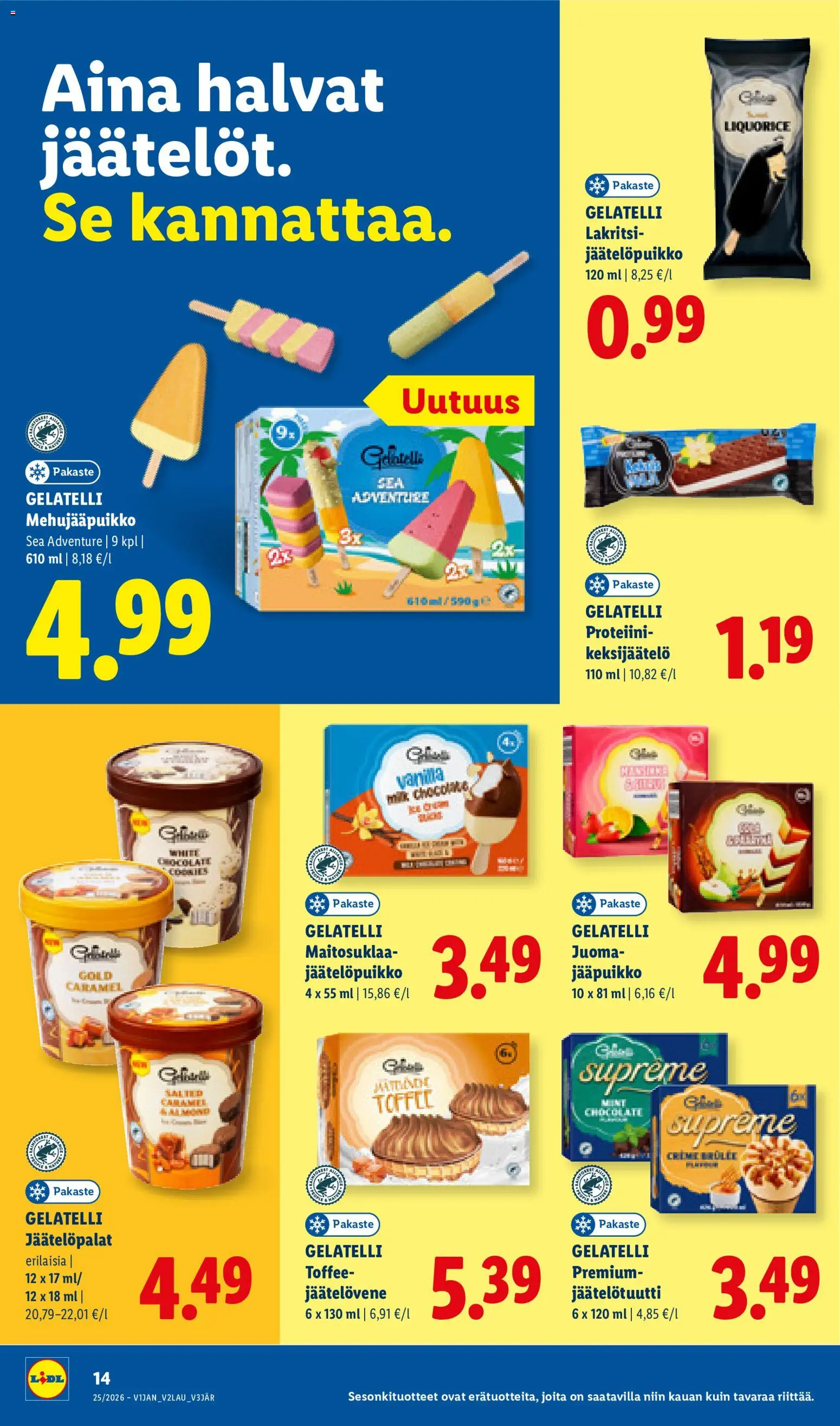 Lidl tarjoukset - Helsinki – voimassa 17.06.2026 alkaen | Sivu: 26 | Tuotteet: Lakritsi