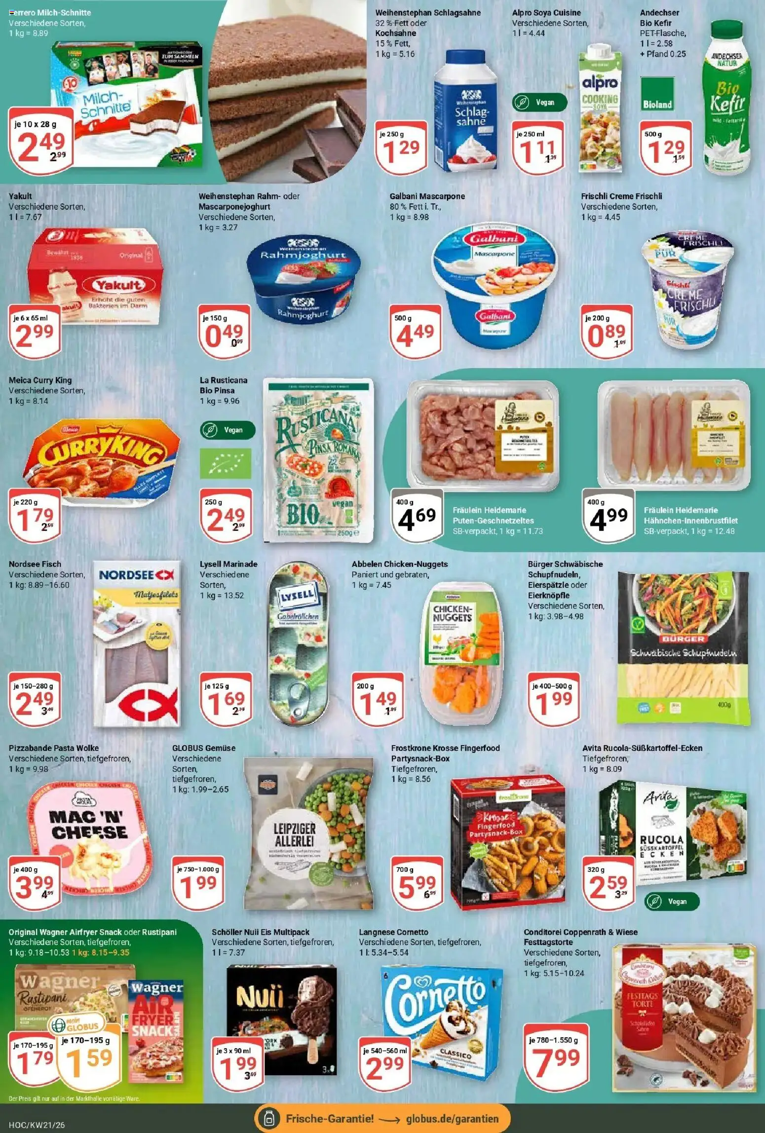 Globus Prospekt Hockenheim – gültig ab 17.05.2026 | Seite: 10 | Produkte: Burger, Alpro, Sahne, Ferrero milchschnitte