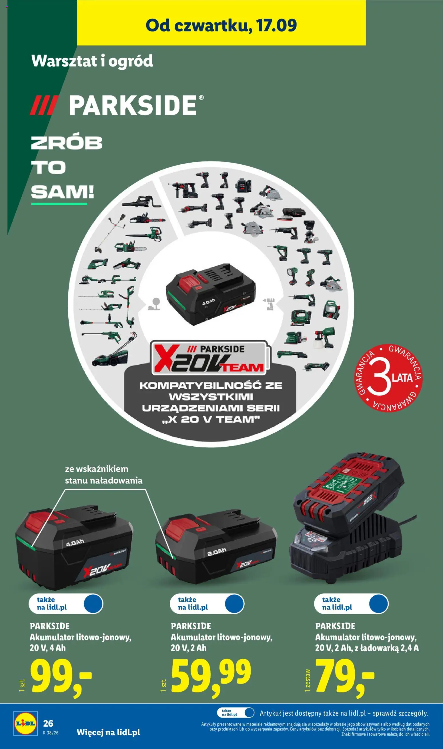 Lidl Polsko katalog od 14.09.2026 | Strana: 34 | Produkty: Parkside
