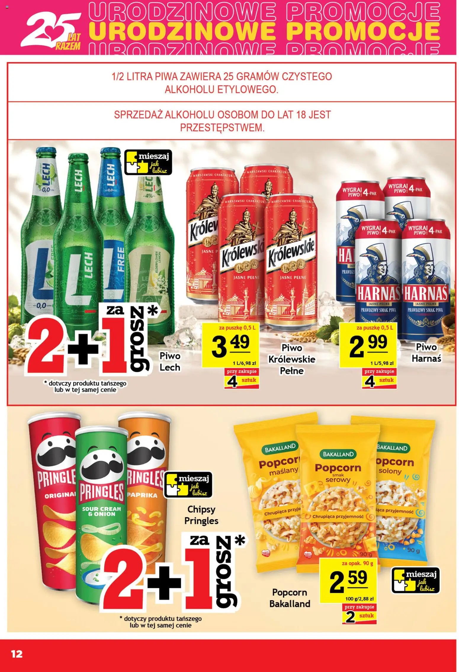 Gram Market gazetka od 09.09.2026 | Strona: 12 | Produkty: Chipsy, Harnaś, Piwo, Pringles