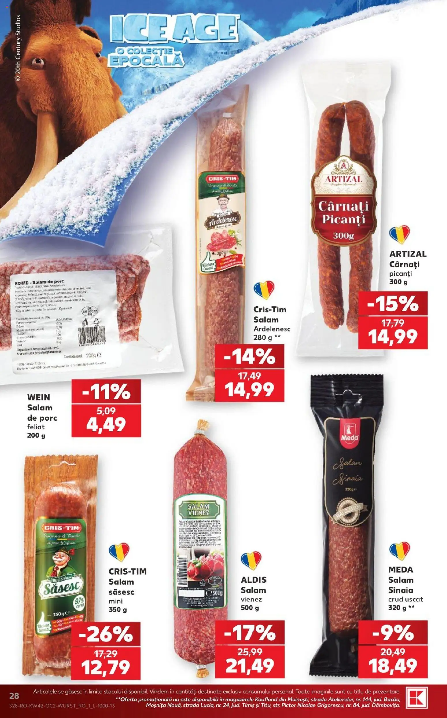 Kaufland RO akciós ujság - amely érvényes a következő dátumtól: 2026.10.14. | Oldal: 28
