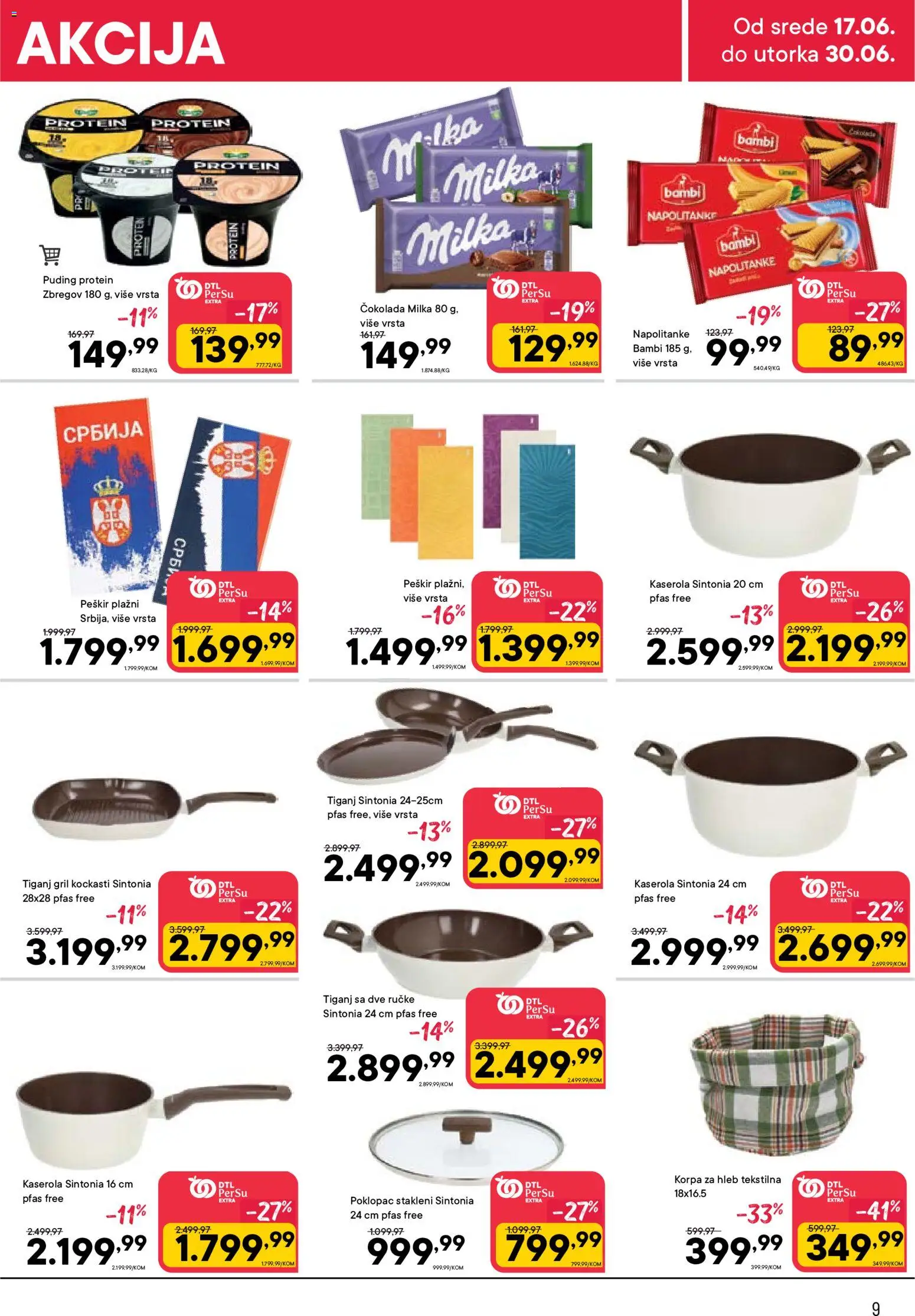PerSu katalog - važi od 17.06.2026 | Strana: 9 | Proizvode: Protein, Puding, Peškir, Napolitanke