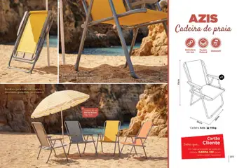 Pré-visualização Espaço Casa Catálogo Ar Livre 2026 válido de 03/06/2026 | Página: 35 | Produtos: Chapéu, Cadeira de praia, Cadeira