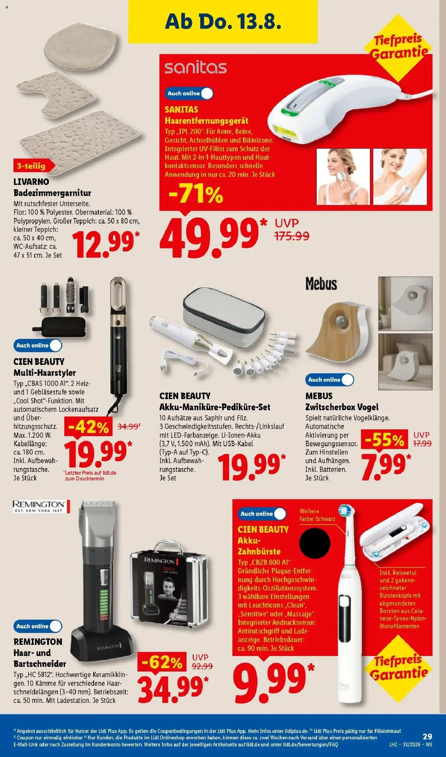 Lidl Prospekt Künzell – gültig ab 10.08.2026 | Seite: 51 | Produkte: Box, Teppich, Zahnbürste