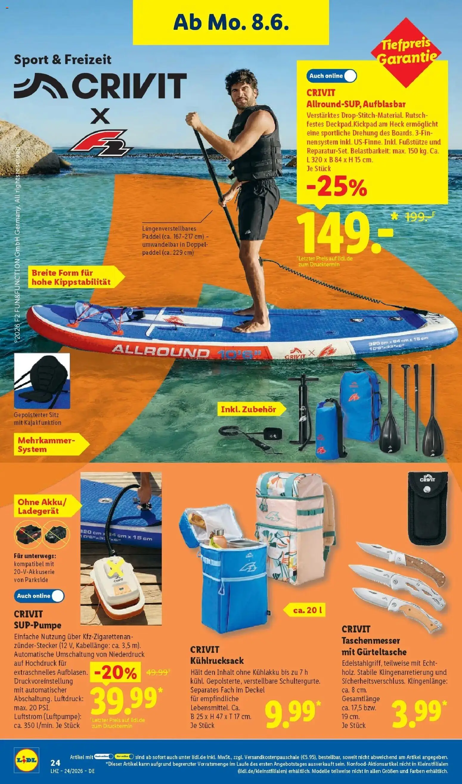 Lidl Prospekt Zülpich – gültig ab 08.06.2026 | Seite: 44 | Produkte: Luftpumpe, Ladegerät