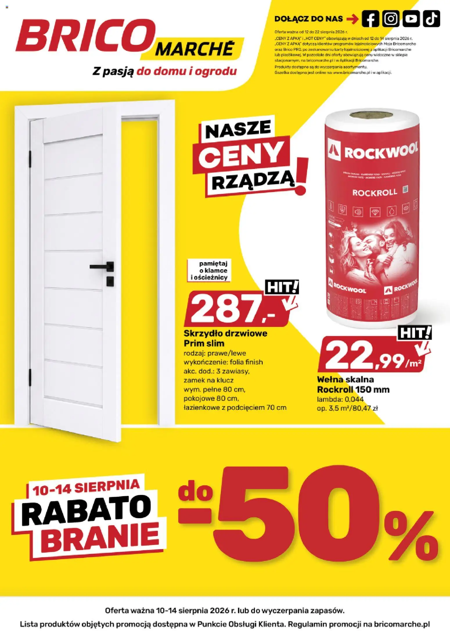 Brico Marché gazetka od 12.08.2026 | Strona: 1 | Produkty: Folia, Finish
