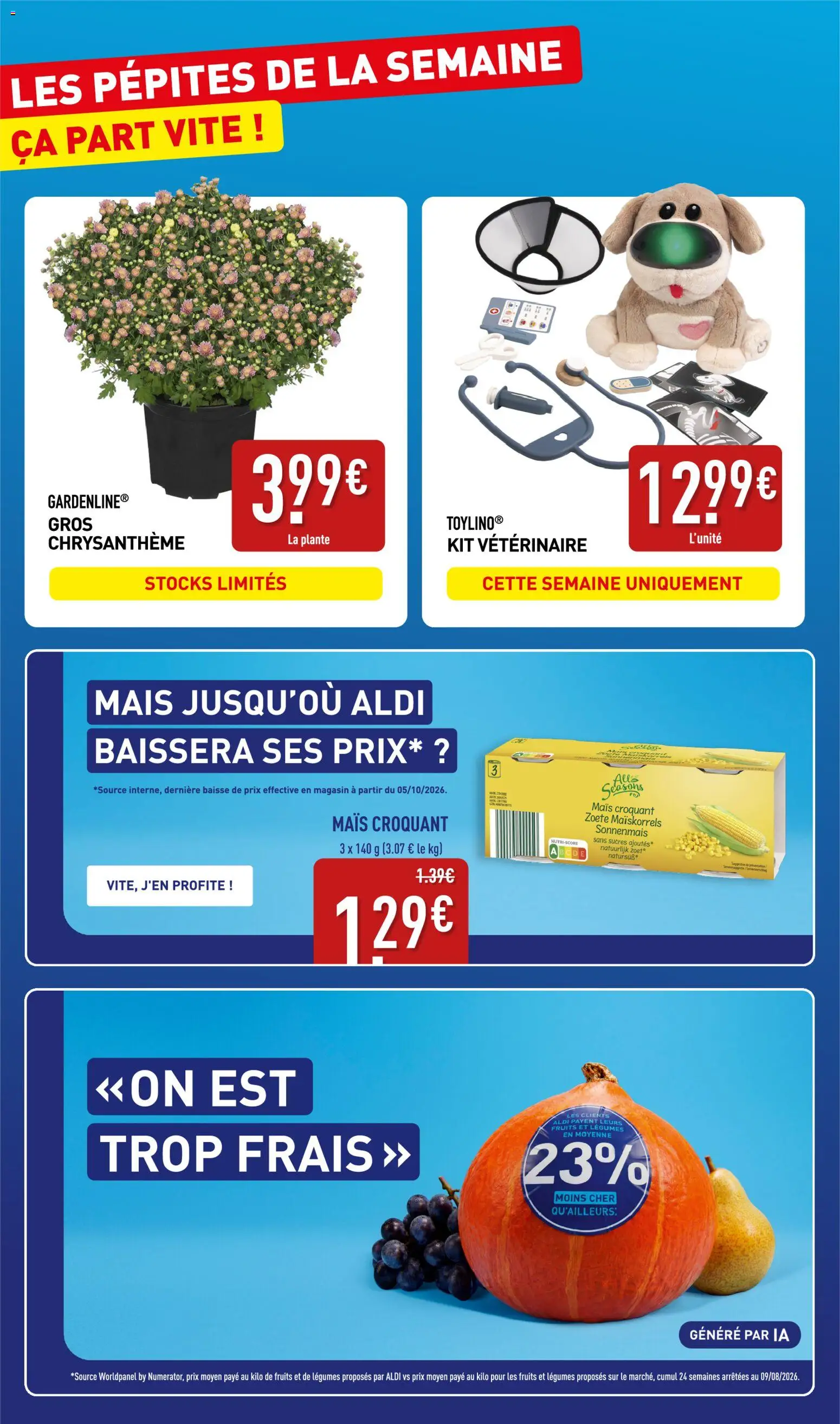 {H1} | Page: 2 | Produits: Mais, Chrysanthème, Fruits, Les fruits et légumes