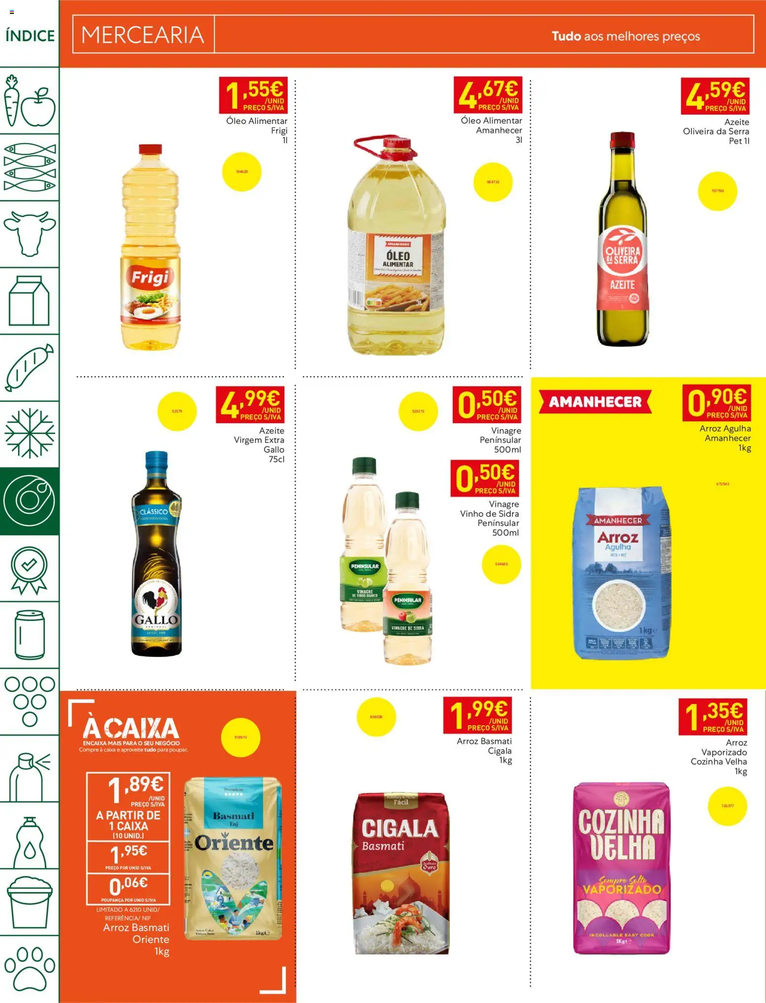 Recheio folheto Madeira │ válido de 07/07/2026 | Página: 16 | Produtos: Vinagre, Arroz basmati, Óleo, Vinho