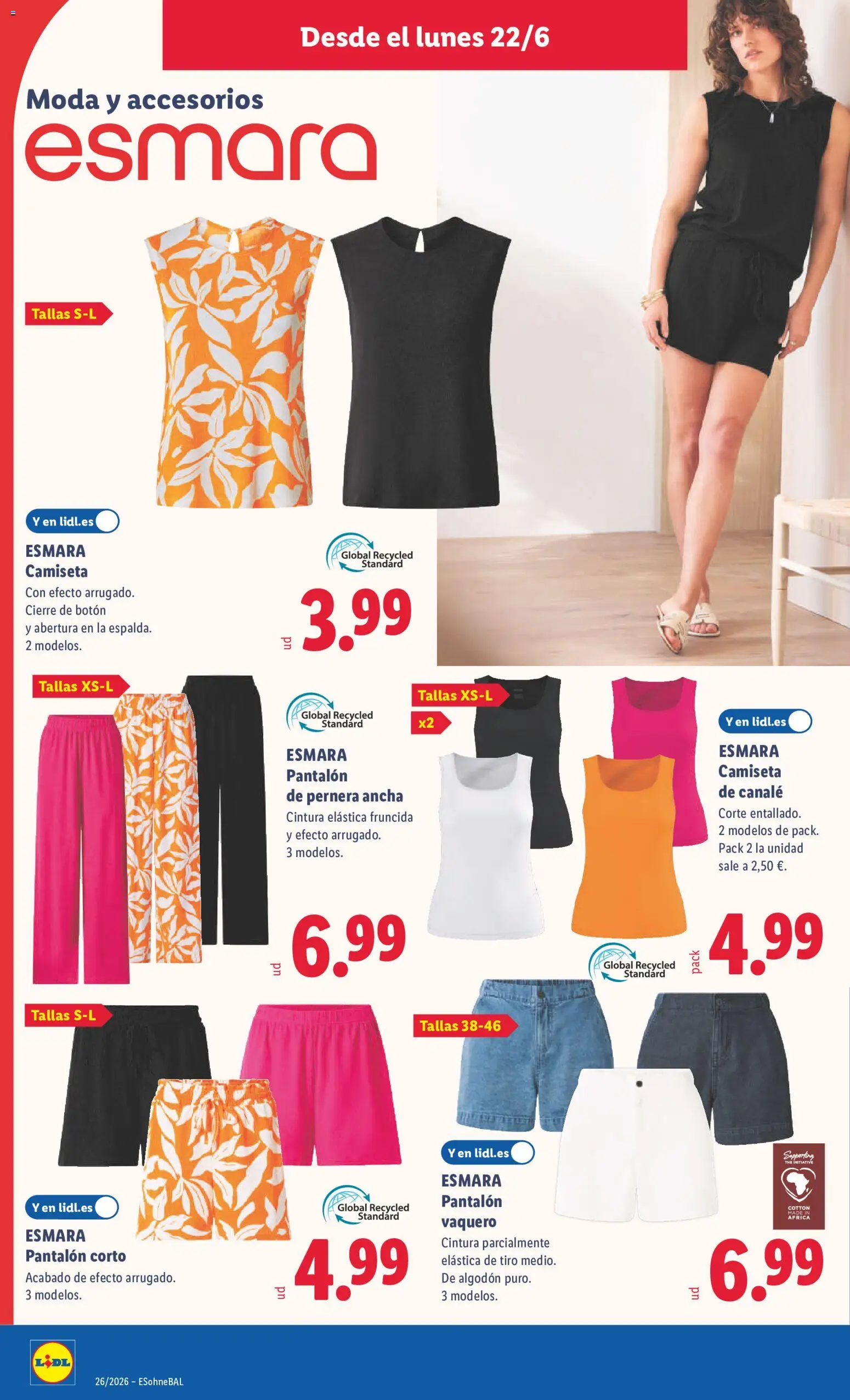 Lidl folleto de bazar │ válido desde el 22.06.2026 | Página: 18 | Productos: Pantalón corto