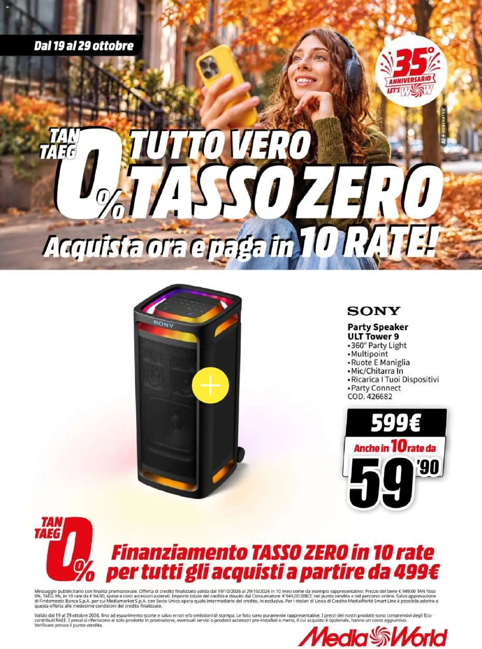 Volantino Media World del 19/10/2026 | Pagina: 47 | Prodotti: Speaker