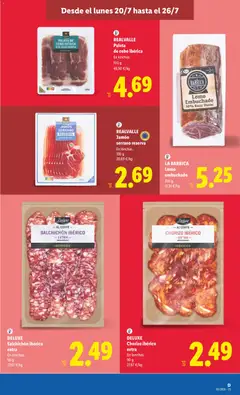 Vista previa JAMÓN SERRANO RESERVA, Jamón serrano reserva en lonchas. válido desde el 20/07/2026 | Página: 13 | Productos: Jamón serrano, Jamón