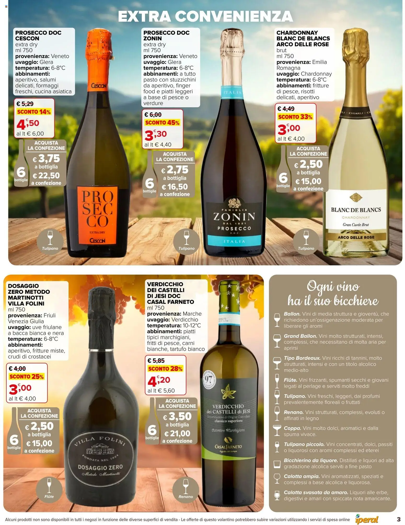 Volantino Iperal del 14/10/2026 | Pagina: 3 | Prodotti: Pesce, Prosecco, Verdure, Aperitivo