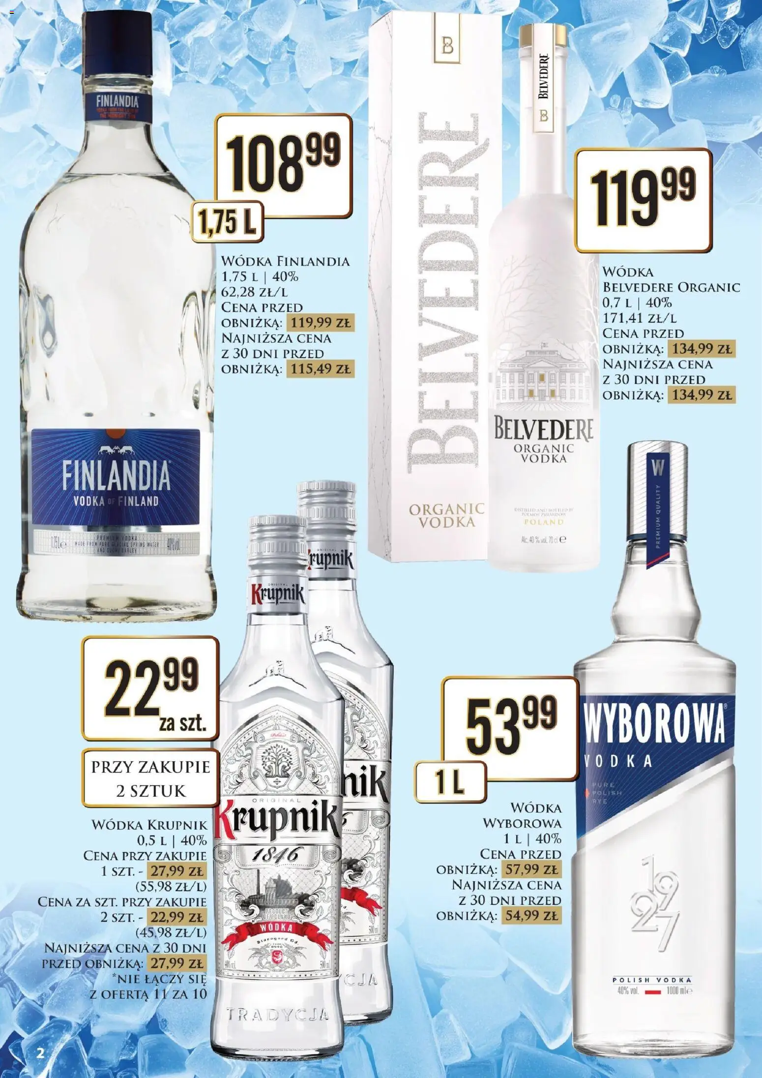 Dino gazetka alkoholowa od 14.08.2026 | Strona: 2 | Produkty: Wódka finlandia, Krupnik, Finlandia Vodka, Vodka