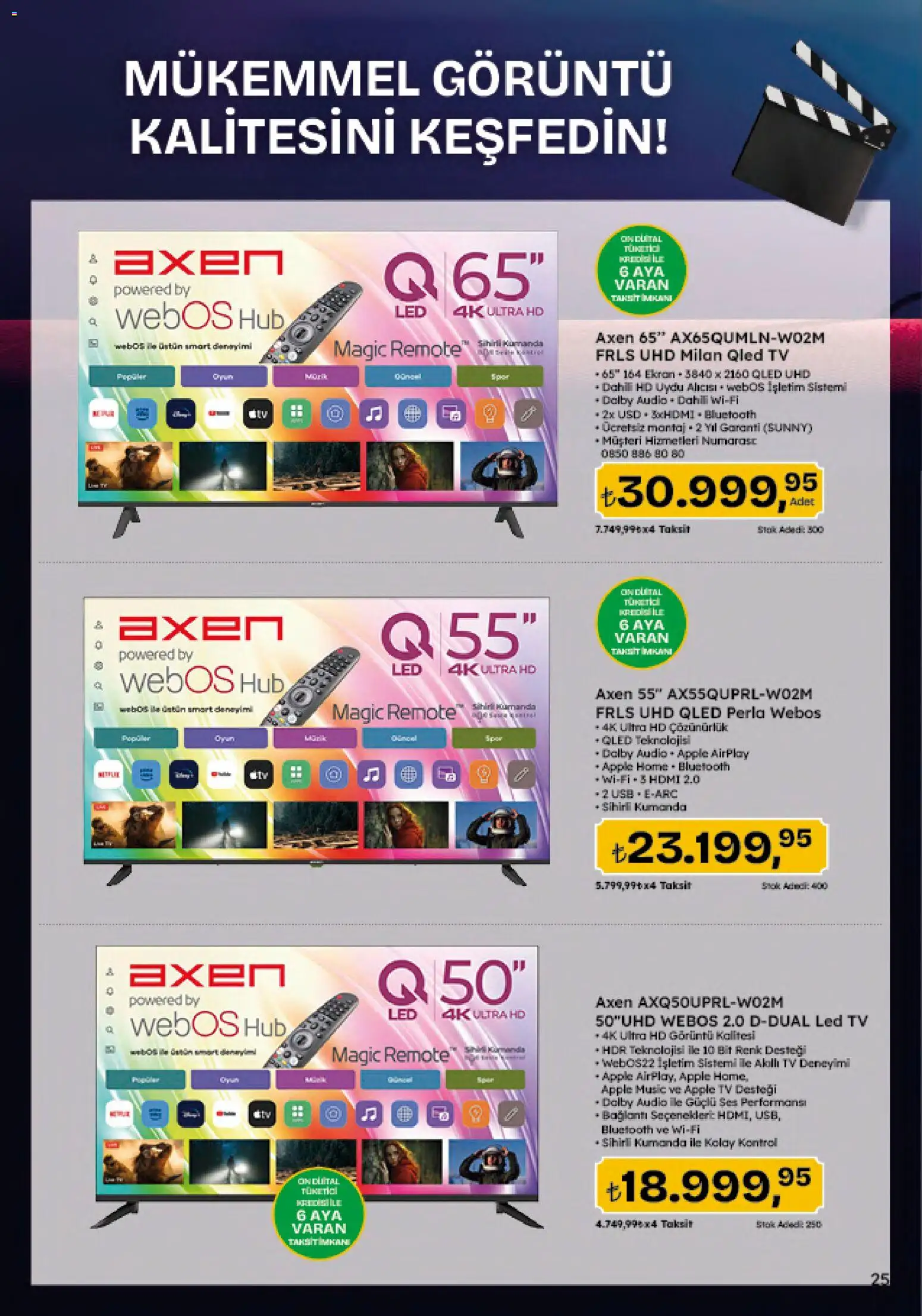 Migros Katalog - 5M Migroskop Dijital - 20 Ağustos 2026 tarihinden itibaren geçerlidir | Sayfa: 148 | Ürünler: TV, Ses, Uydu