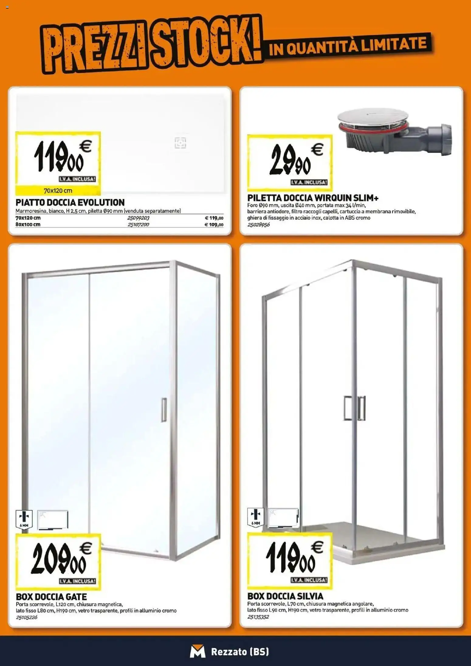Nuovo TECNOMAT catalogo Rezzato dal 29/10/2026 > offerte anteprima 🛍️ | Pagina: 2 | Prodotti: Porta, Box doccia, Piatto, Alluminio