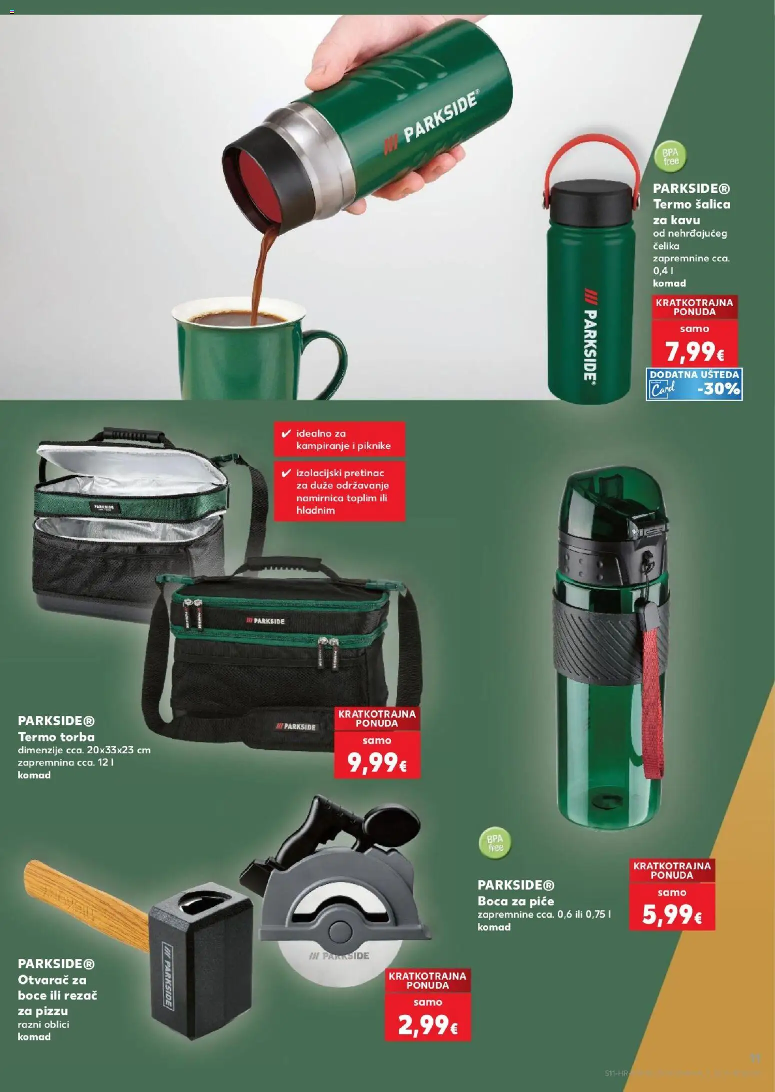 Kaufland katalog | vrijedi od 02.09.2026 | Stranica: 11 | Proizvodi: Šalica, Torba, Rezač, Parkside