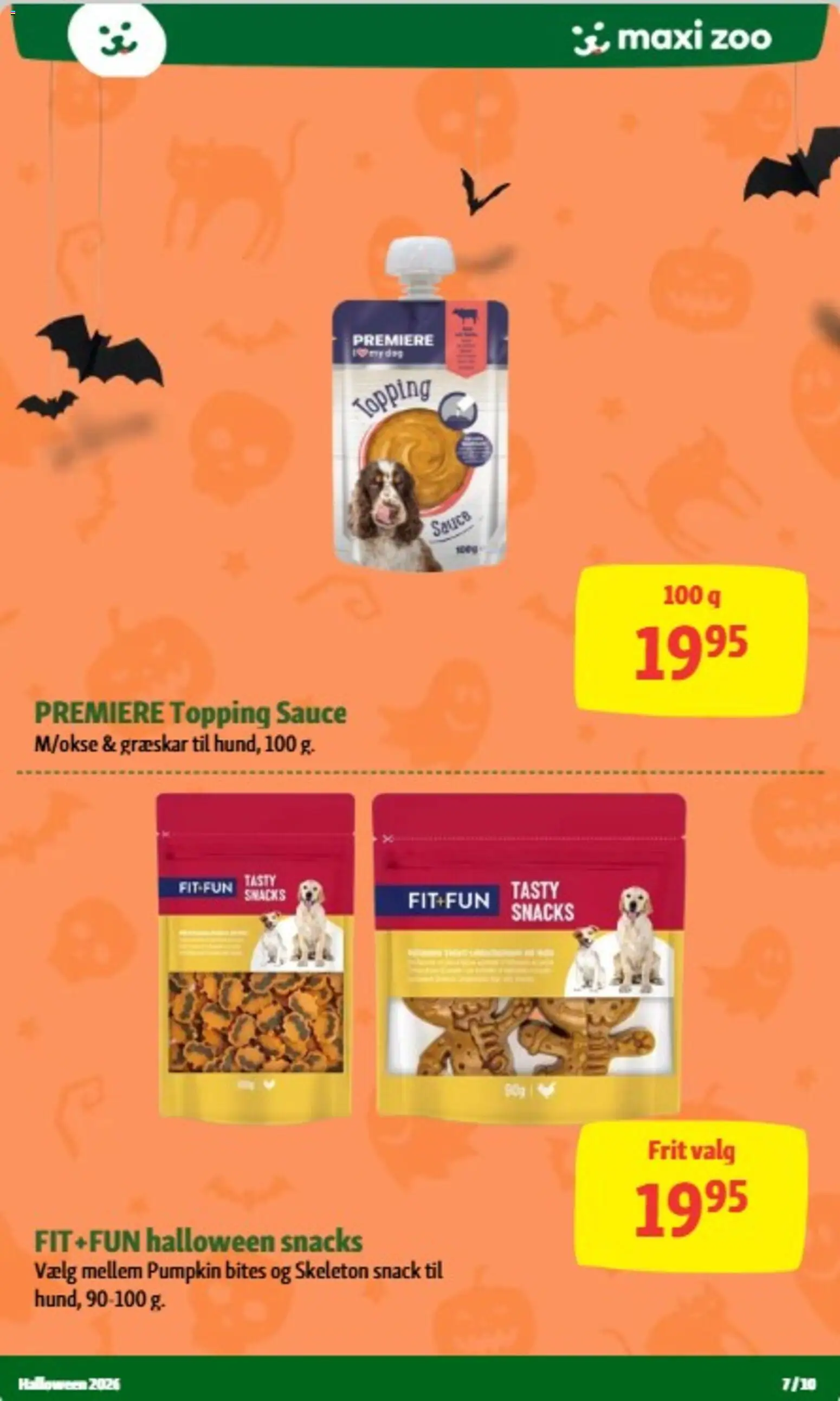 Maxi Zoo tilbudsavis – gyldig fra 14/10/2026 | Side: 7 | Produkter: Græskar, Snacks