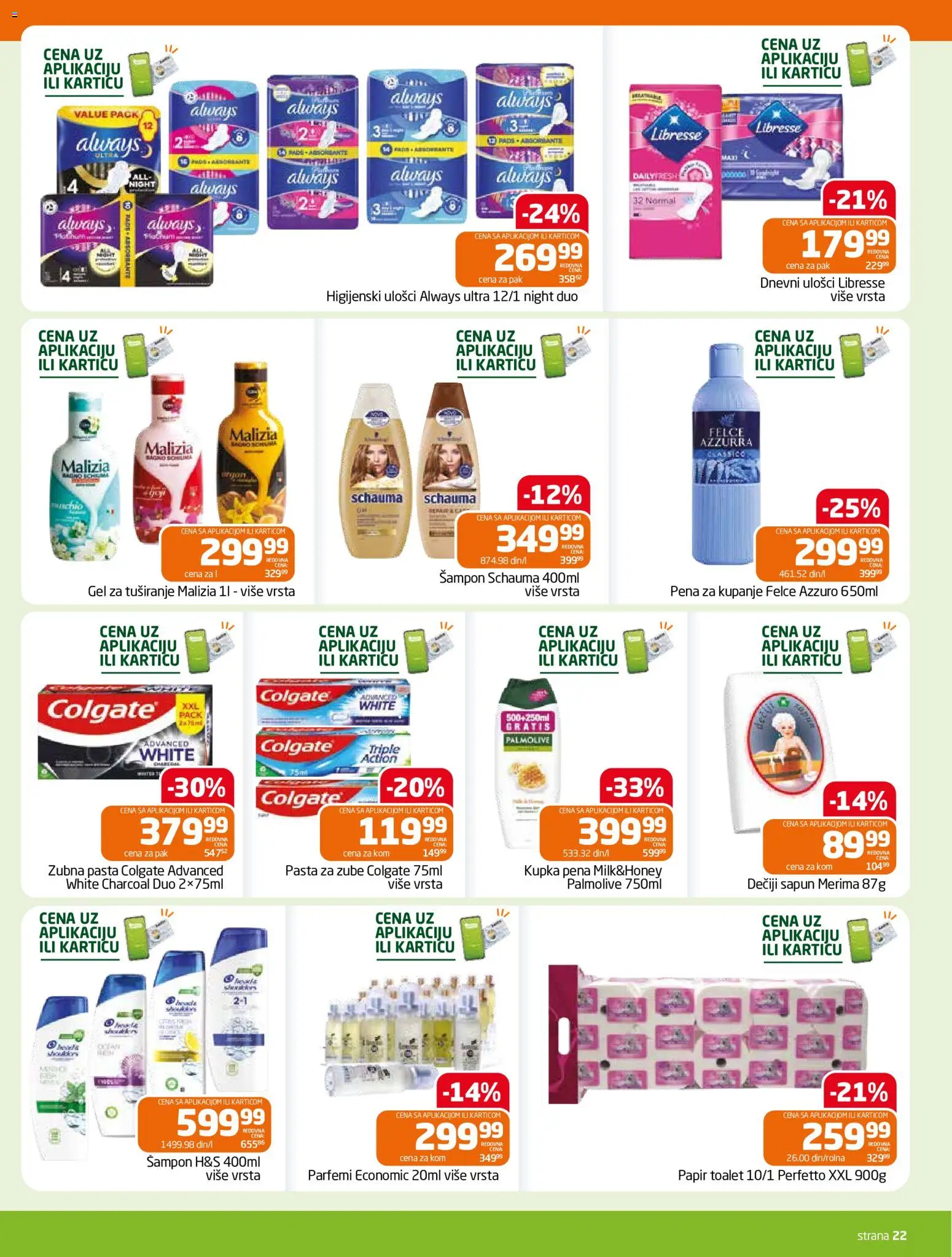 Gomex katalog - važi od 30.09.2026 | Strana: 22 | Proizvode: Palmolive, Pena, Parfemi, Pasta za zube
