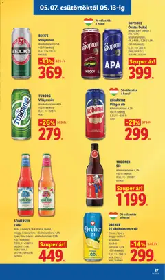 Lidl akciós újság - amely érvényes a következő dátumtól: 07.05.2026 | Oldal: 27