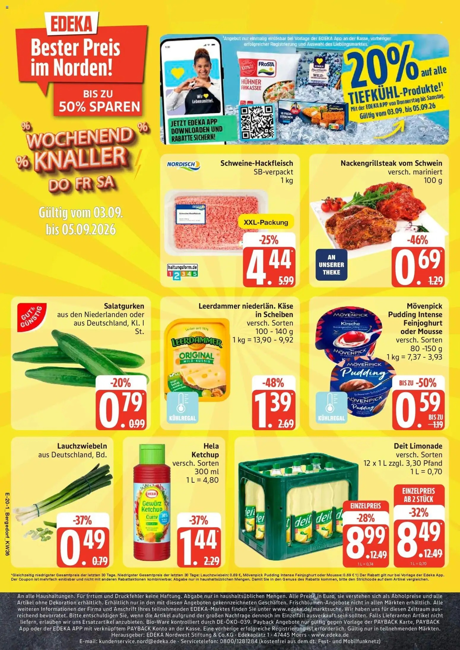 Edeka Prospekt Hamburg (ab 31.08.2026) » Angebote Online | Seite: 26 | Produkte: Theke, Limonade, Leerdammer, Frosta