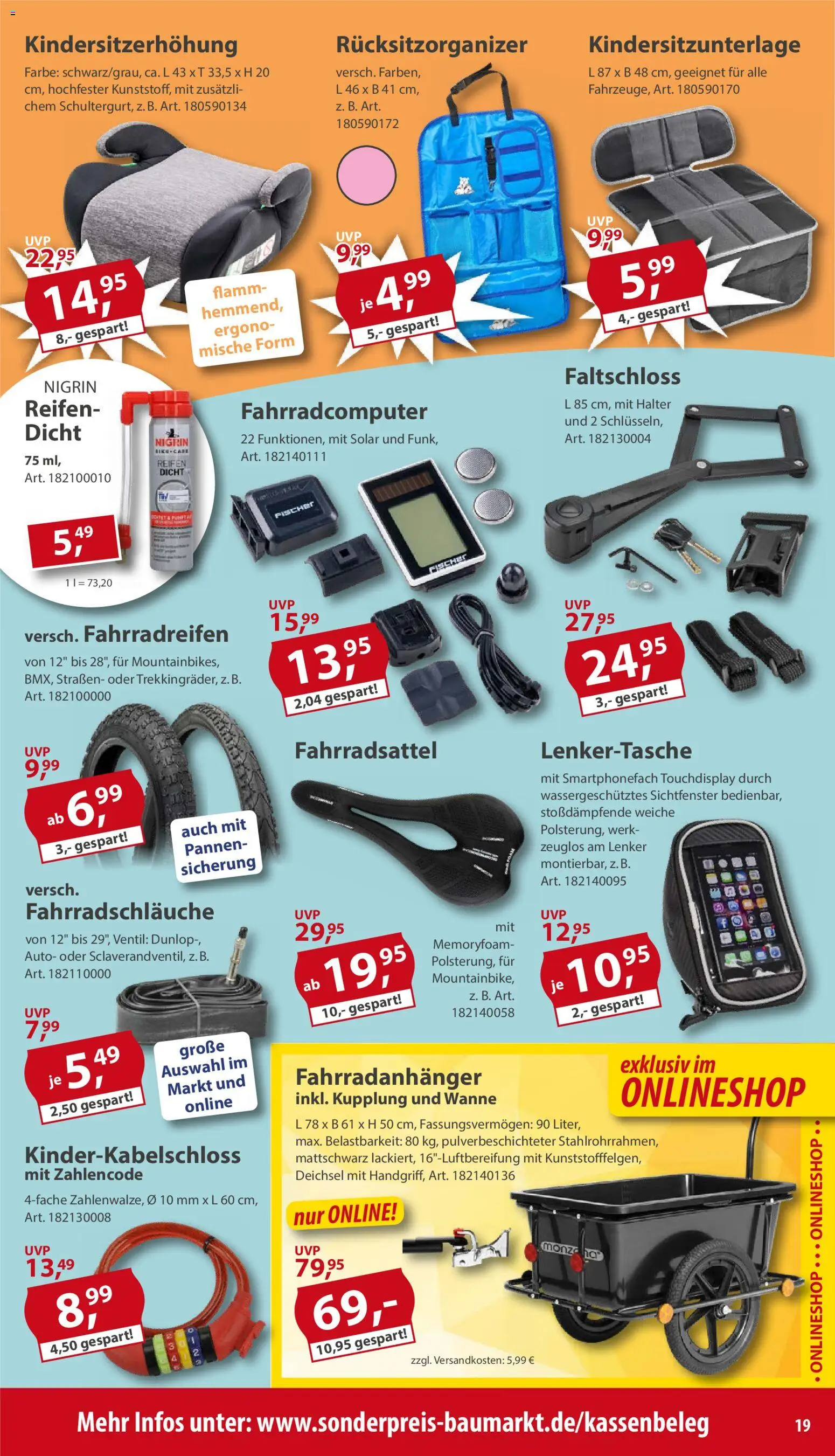 Sonderpreis Baumarkt Prospekt – gültig ab 13.06.2026 | Seite: 19 | Produkte: Fahrradcomputer