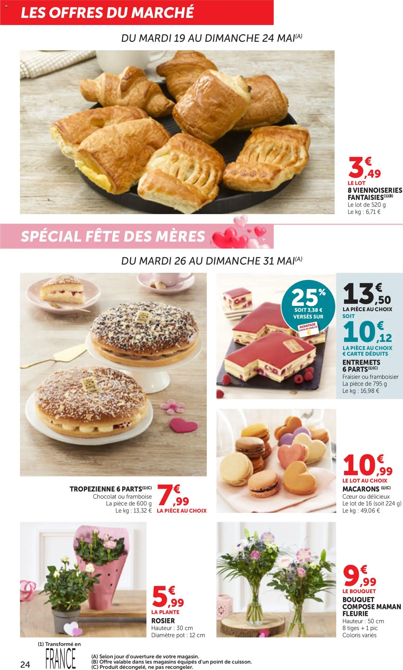 {H1} | Page: 24 | Produits: Framboise, Fraisier, Viennoiseries, Chocolat