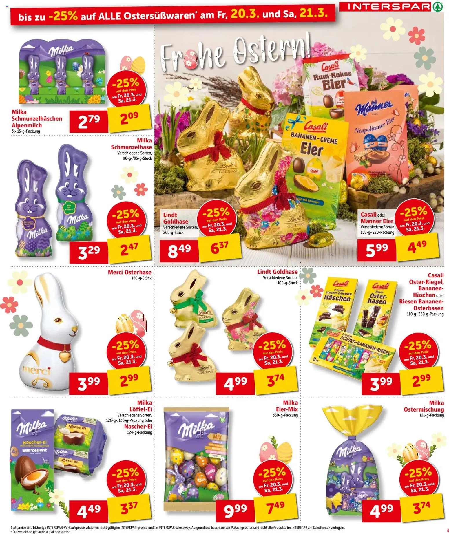 Interspar Flugblatt - Kärnten gültig ab 17.03.2026 | Seite: 3 | Produkte: Creme, Eier, Bier, Bananen