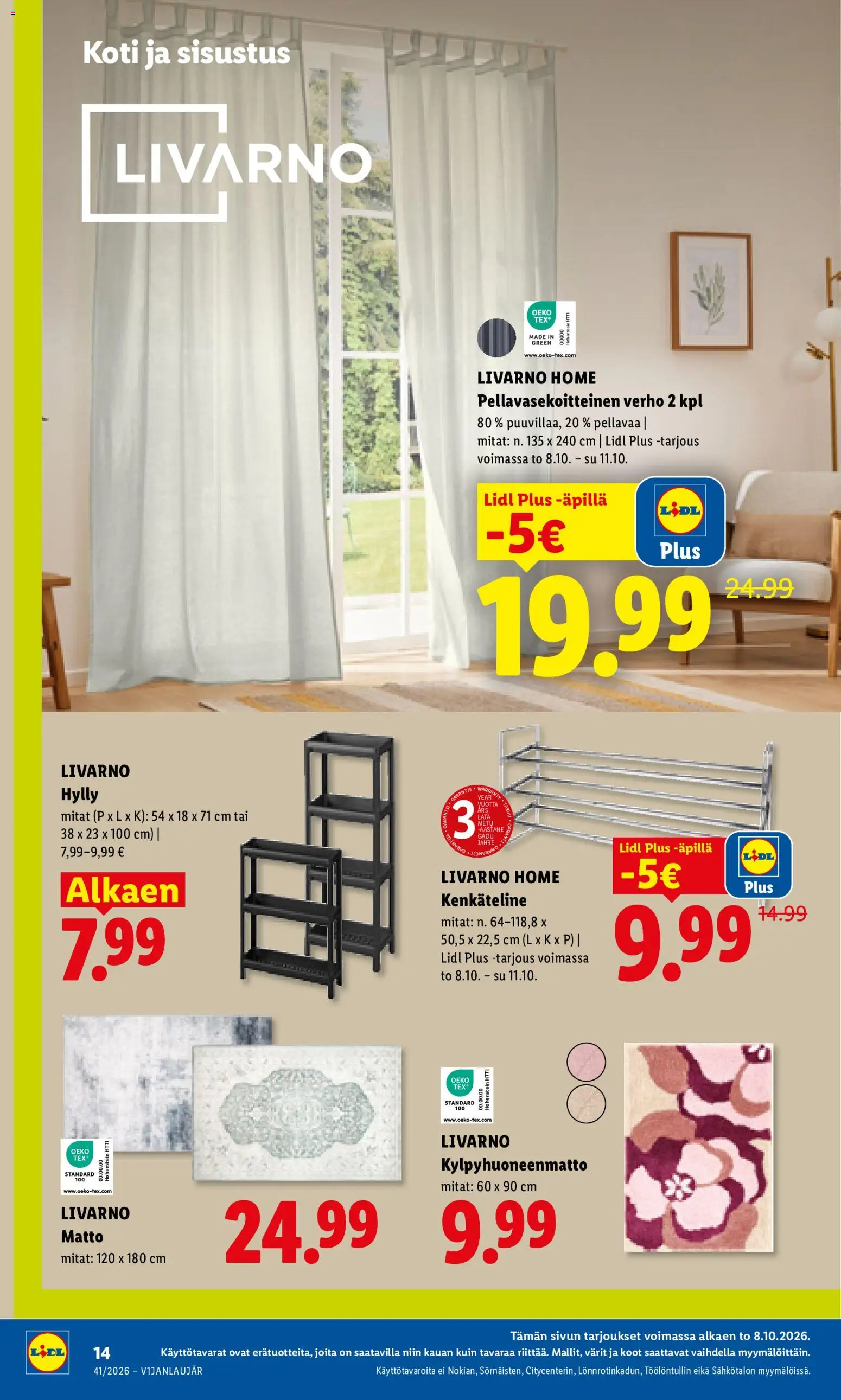Lidl tarjoukset – voimassa 08/10/2026 alkaen | Sivu: 20