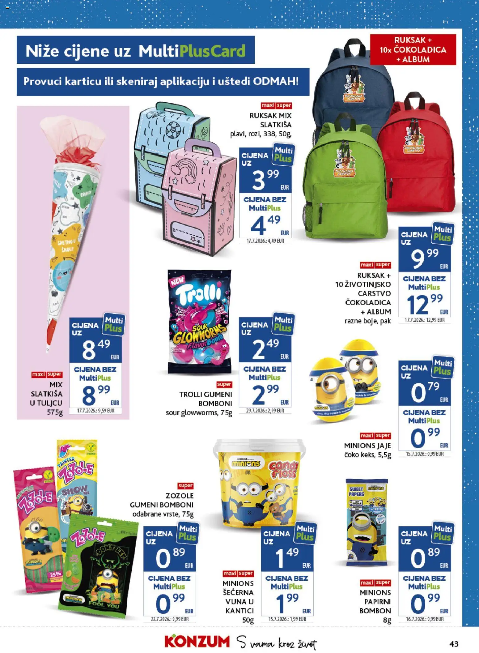 Konzum HR akciós ujság - amely érvényes a következő dátumtól: 2026.08.17. | Oldal: 43 | Termékek: Vegán