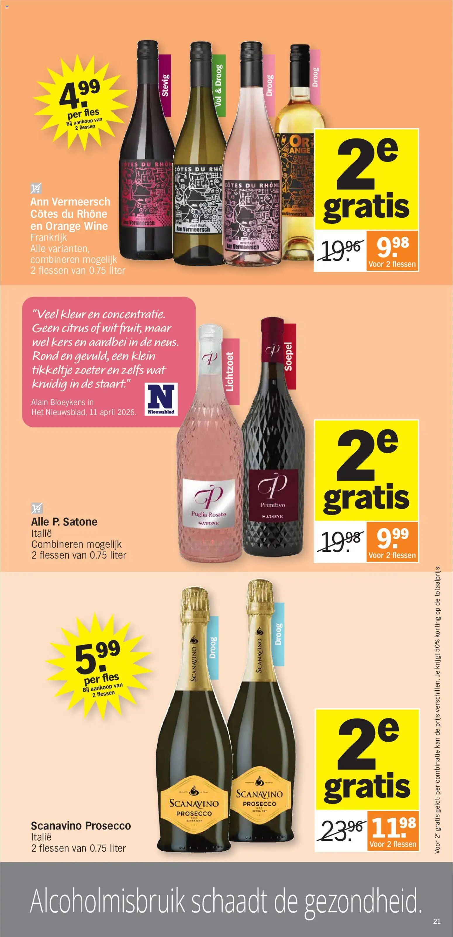 {H1} | Pagina: 21 | Producten: Fles, Prosecco, Aardbei, Kan