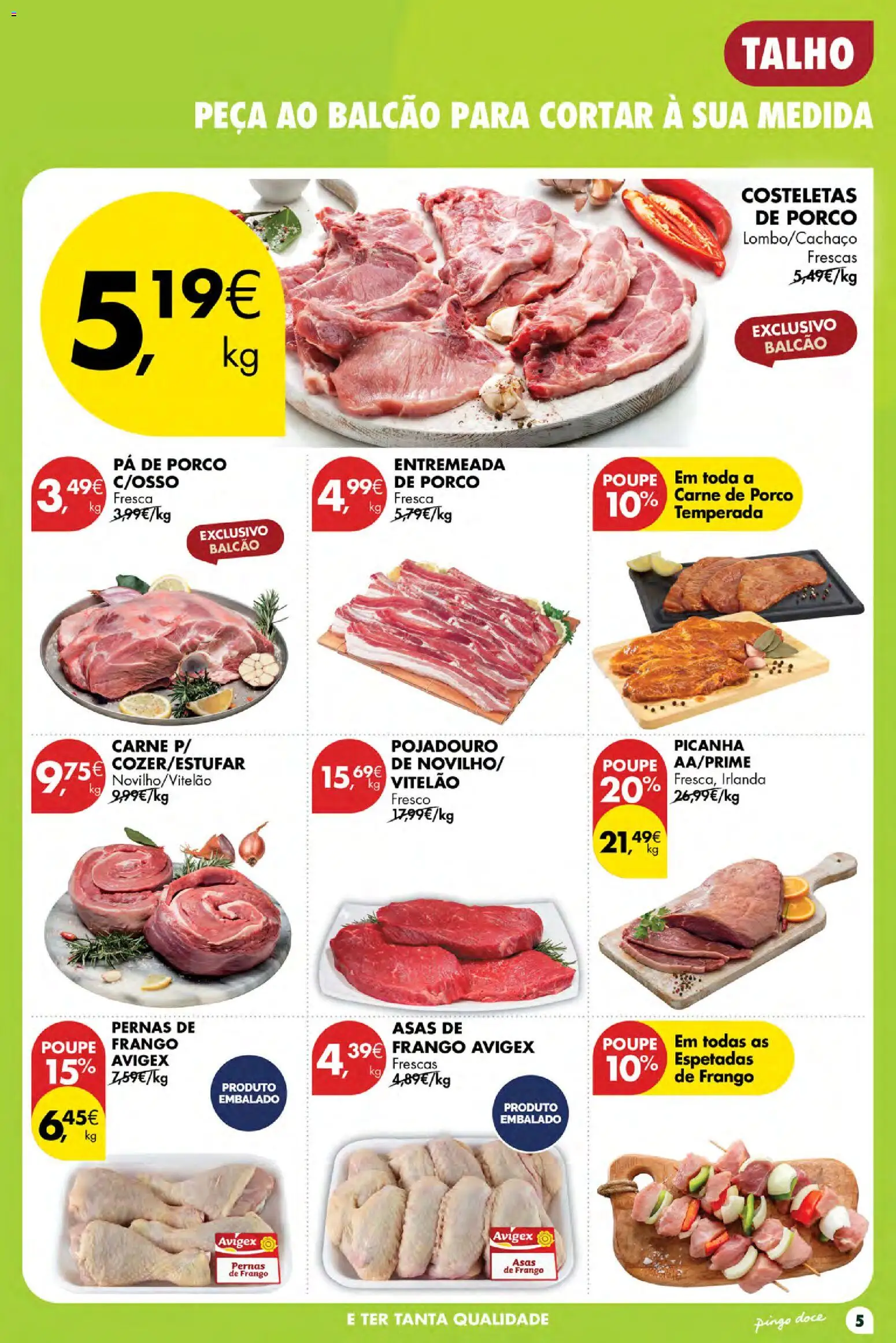 Pingo Doce Poupe Esta Semana Açores │ válido de 17/09/2026 | Página: 5 | Produtos: Asas de frango, Frango, Carne de porco, Pá