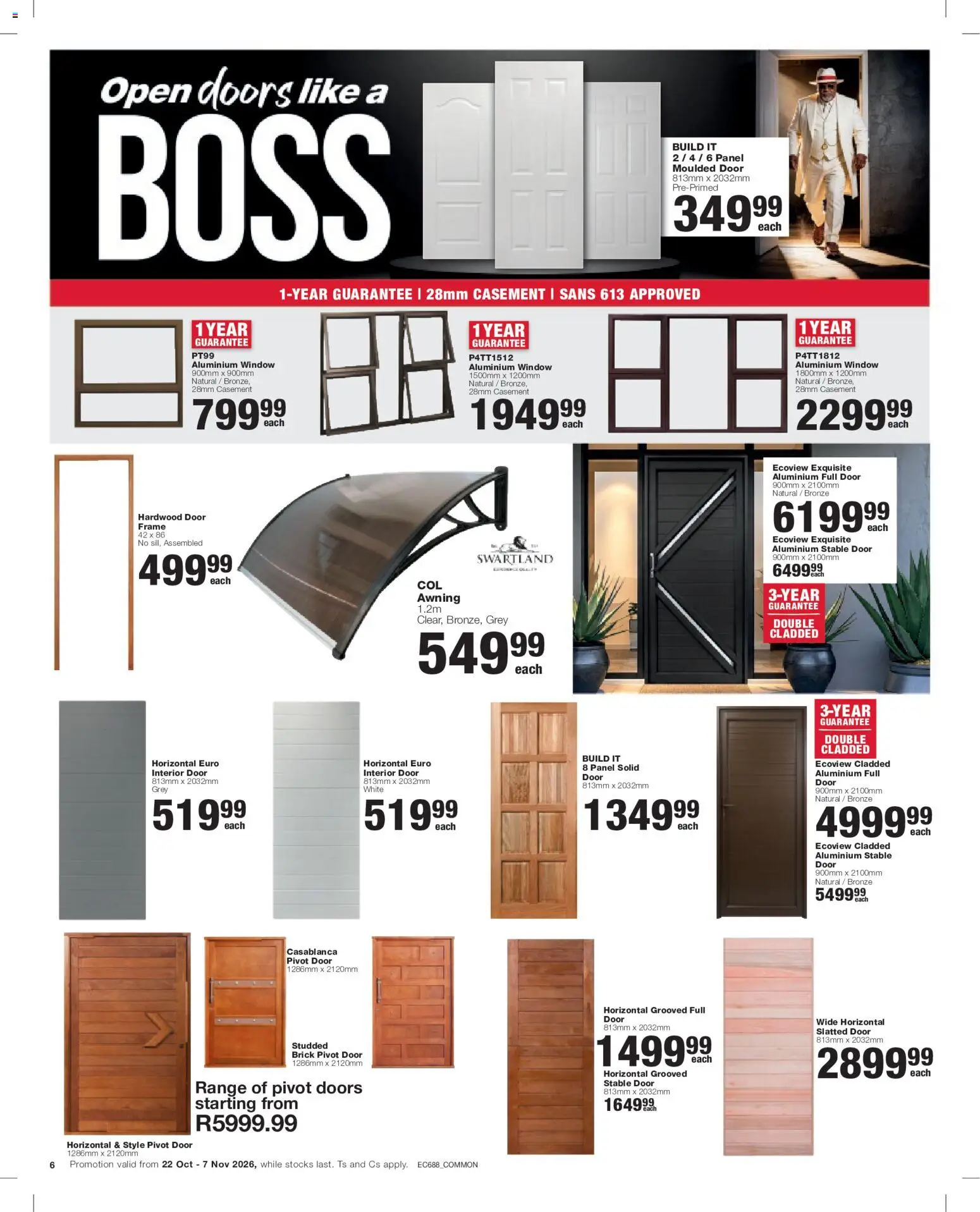 New Build It catalogue – valid from 22/10/2026 | Page: 6 | Products: Frame, Hardwood door, Stable door, Door frame