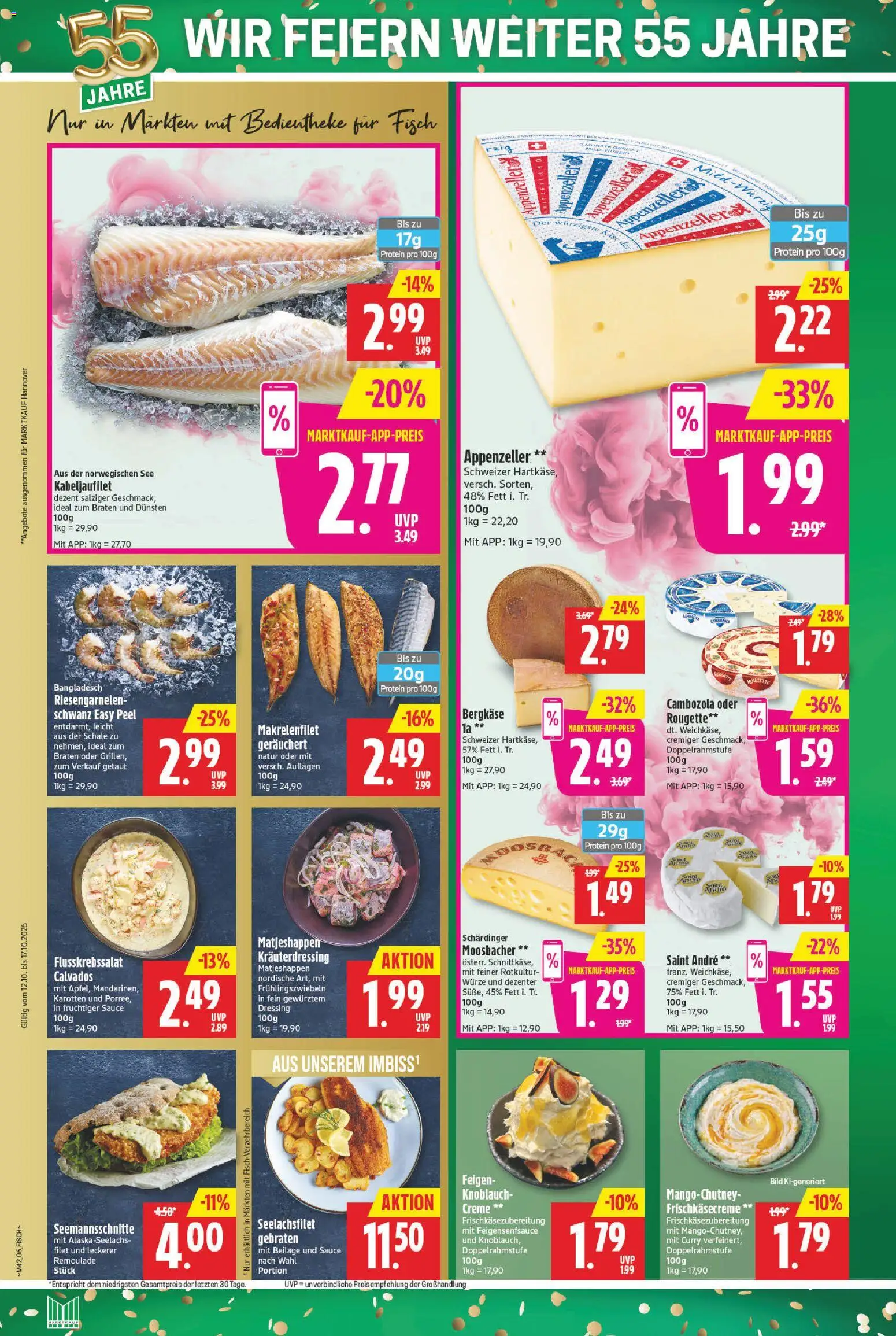Marktkauf Prospekt – gültig ab 12.10.2026 | Seite: 6 | Produkte: Käse, Dressing, Knoblauch, Feigen
