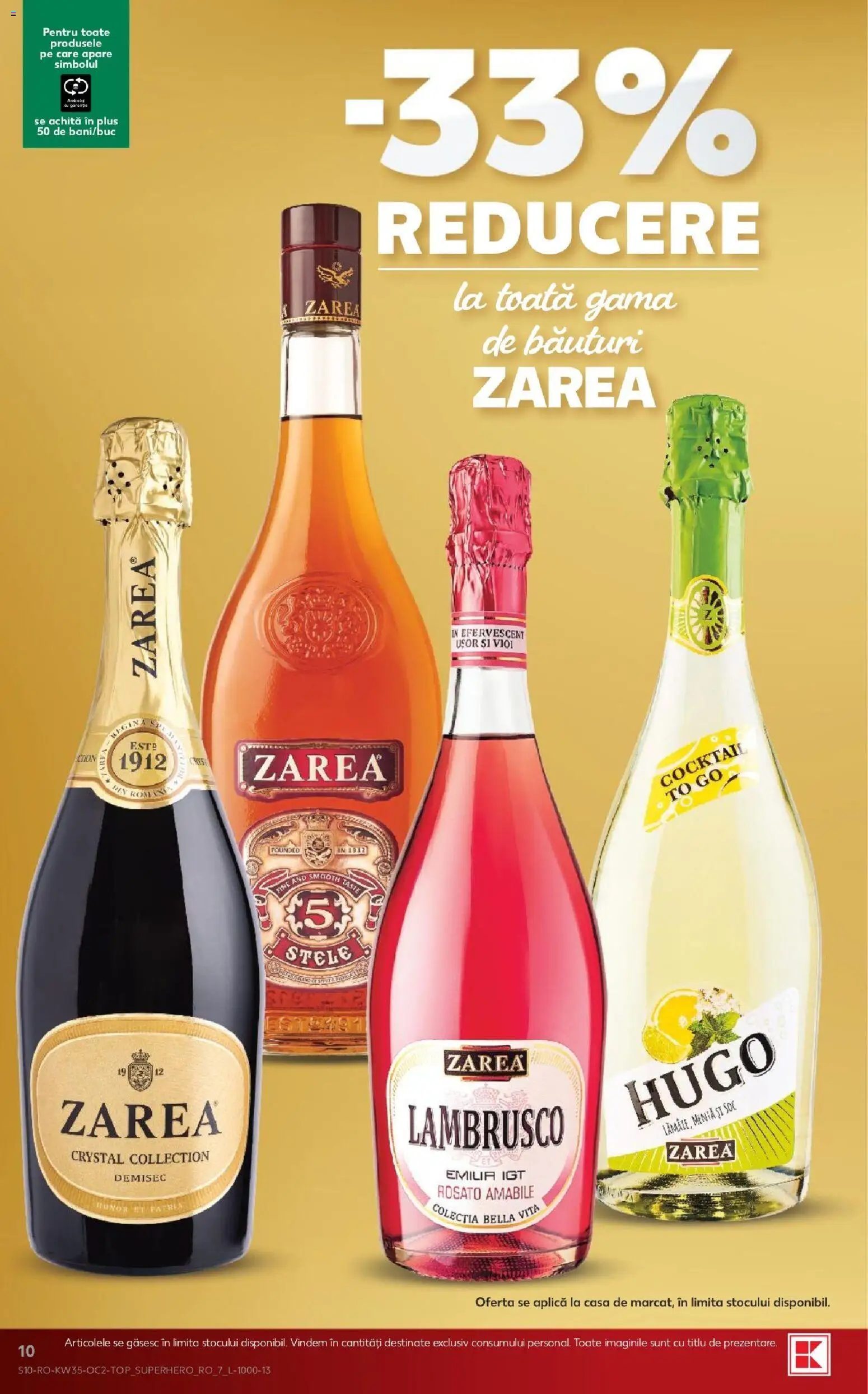 Kaufland RO akciós ujság - amely érvényes a következő dátumtól: 2026.08.26. | Oldal: 10 | Termékek: Menta, Lambrusco, Bella