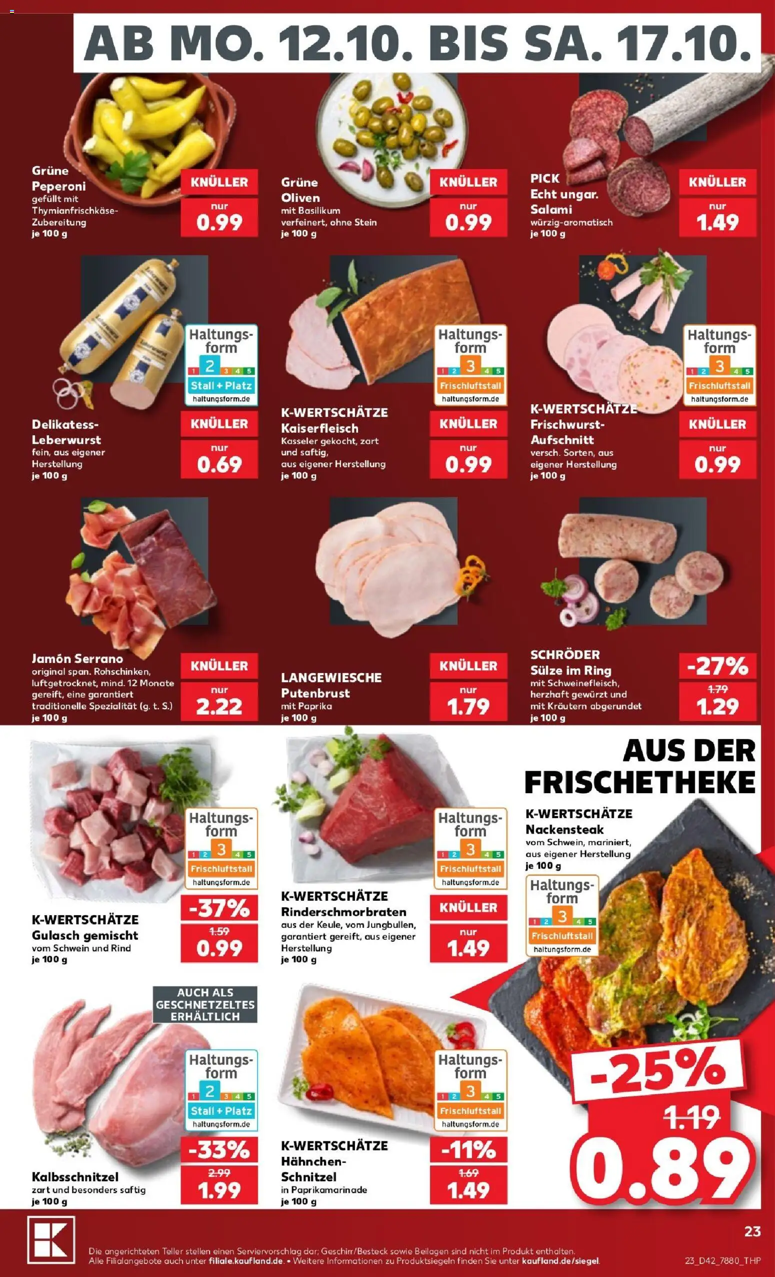 Kaufland Prospekt Hamburg – gültig ab 12.10.2026 | Seite: 29 | Produkte: Beilagen, Putenbrust, Hahnchen, Schnitzel